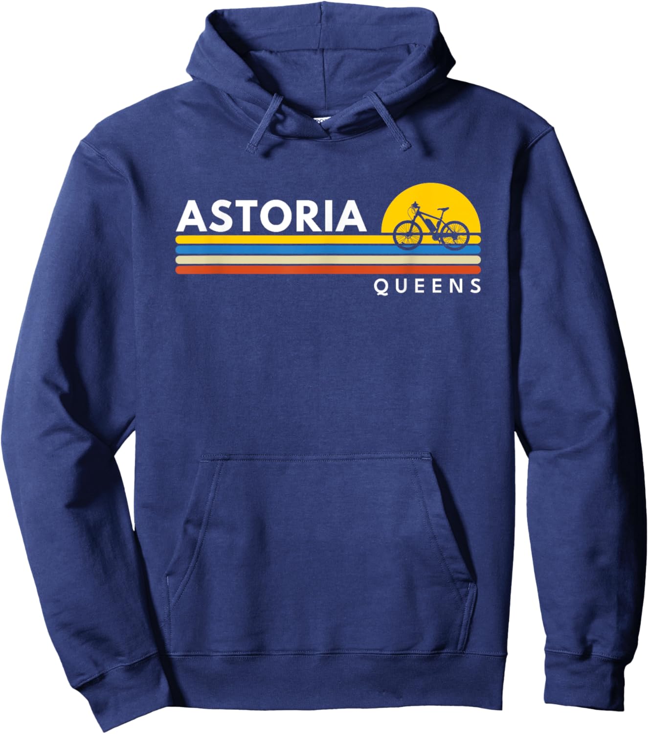 Astoria Queens NY New York Vintage Retro Souvenirs Hoodie - Hoodie | Navy
