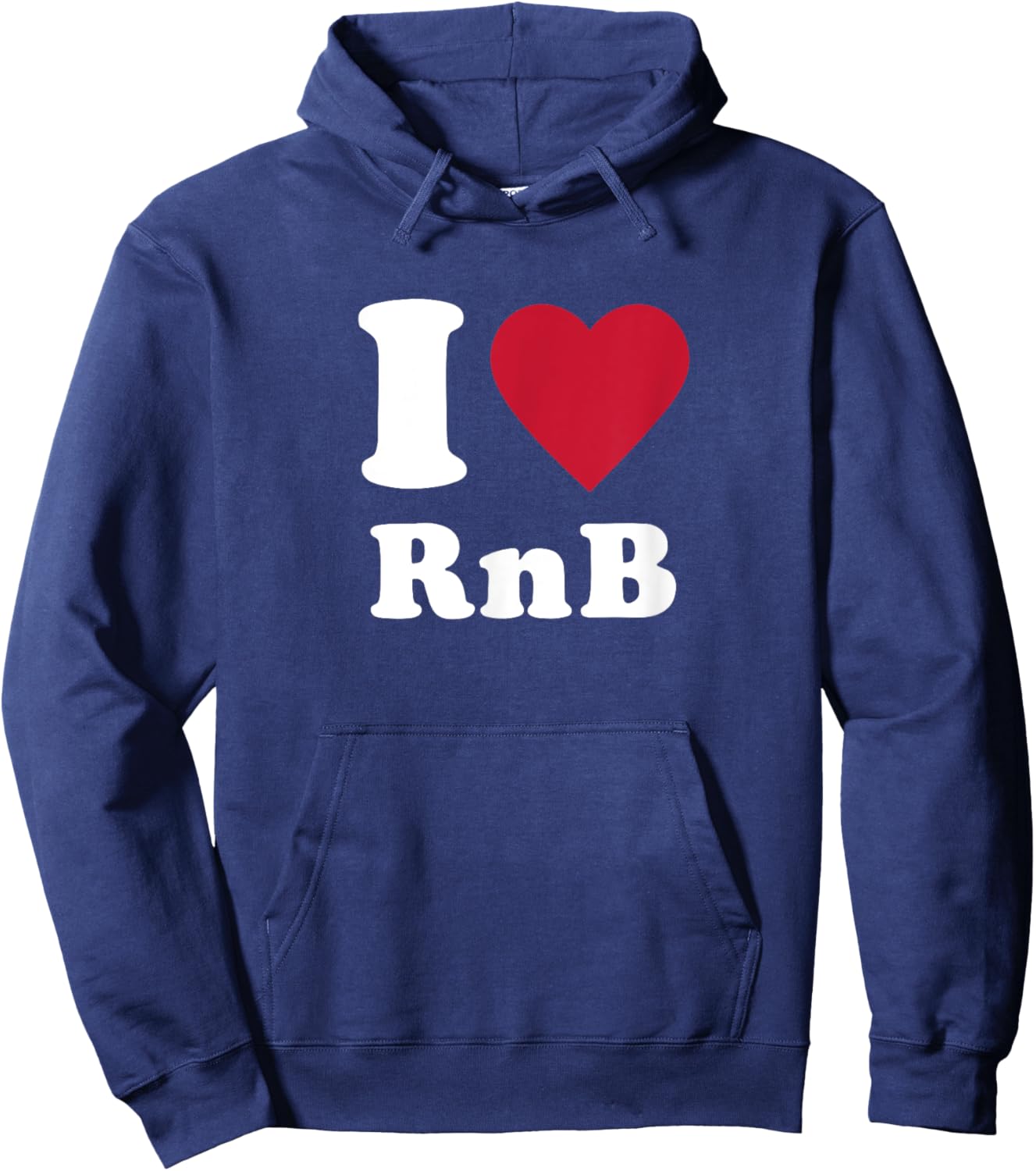I Love RnB Hoodie - Hoodie | Navy