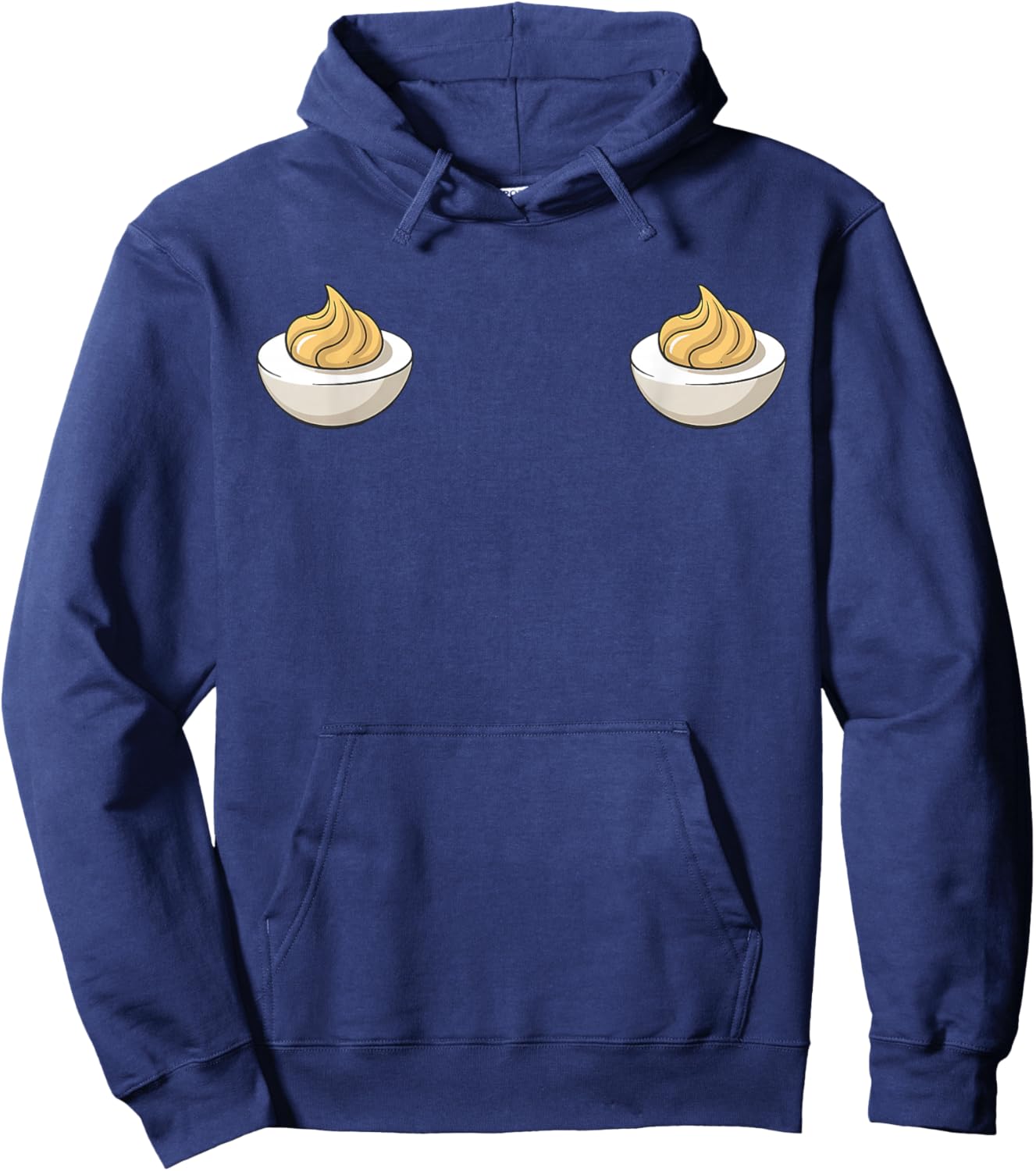 I'm Just Here for The Deviled Eggs Funny Couple Matching Hoodie - Hoodie | Navy