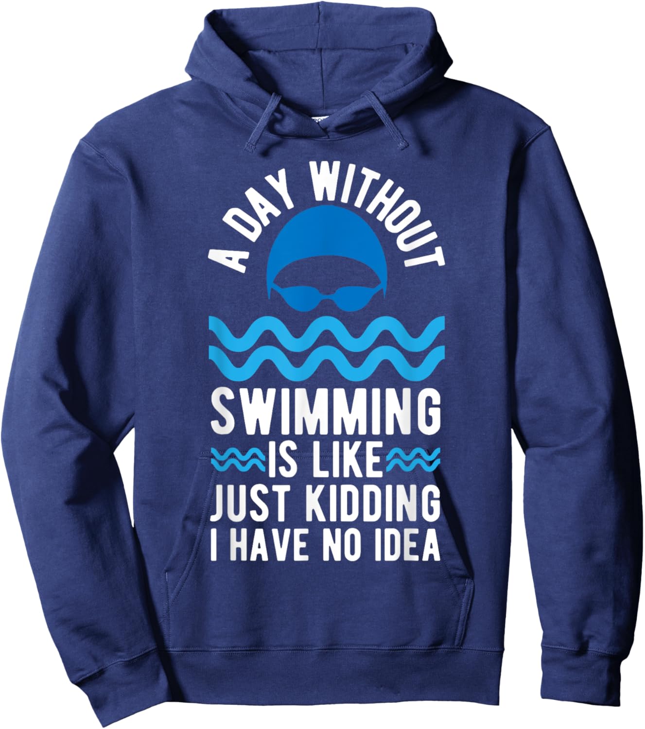 Funny Swimming Art Women Swim Team Coach Swimmer Hoodie - Hoodie | Navy