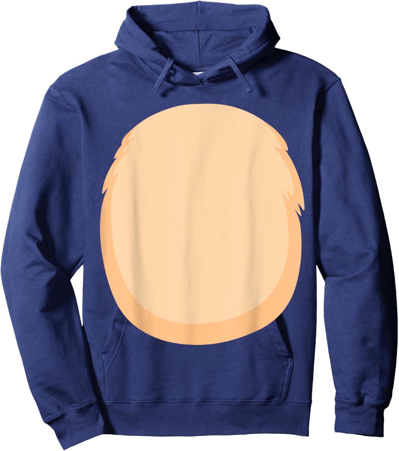 Bear Belly Costume for Halloween Furry Cartoon Stomach Brown Hoodie - Hoodie | Navy