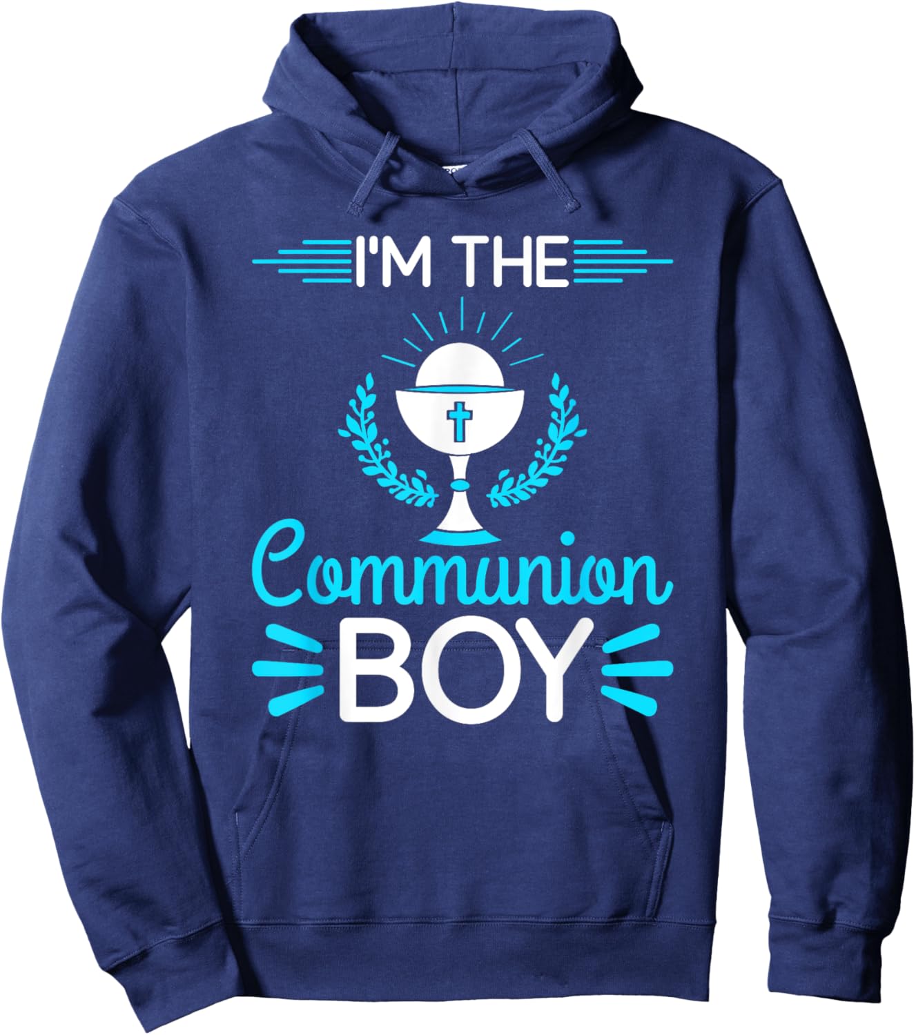 First Communion Boy Holy Sacrament Hoodie - Hoodie | Navy