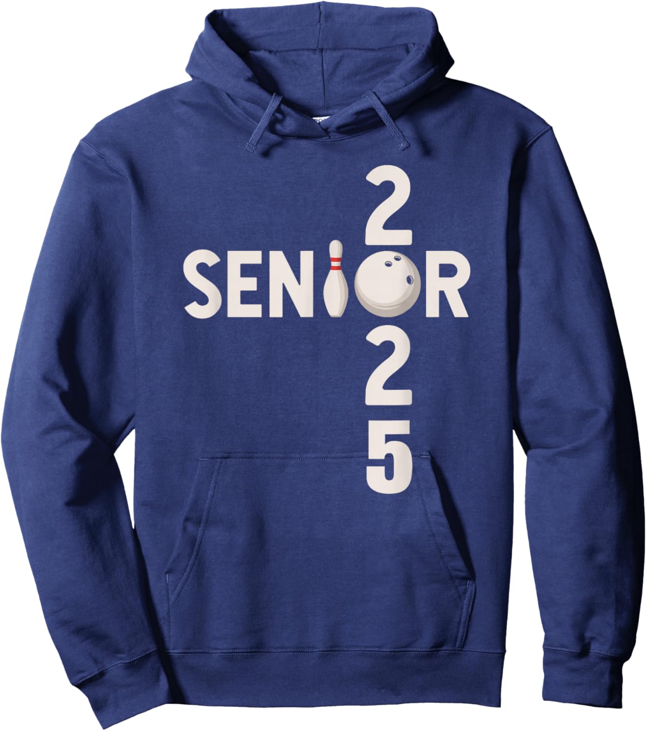 Senior 2025 Bowling Player Graduating Class Of 2025 Hoodie - Hoodie | Navy