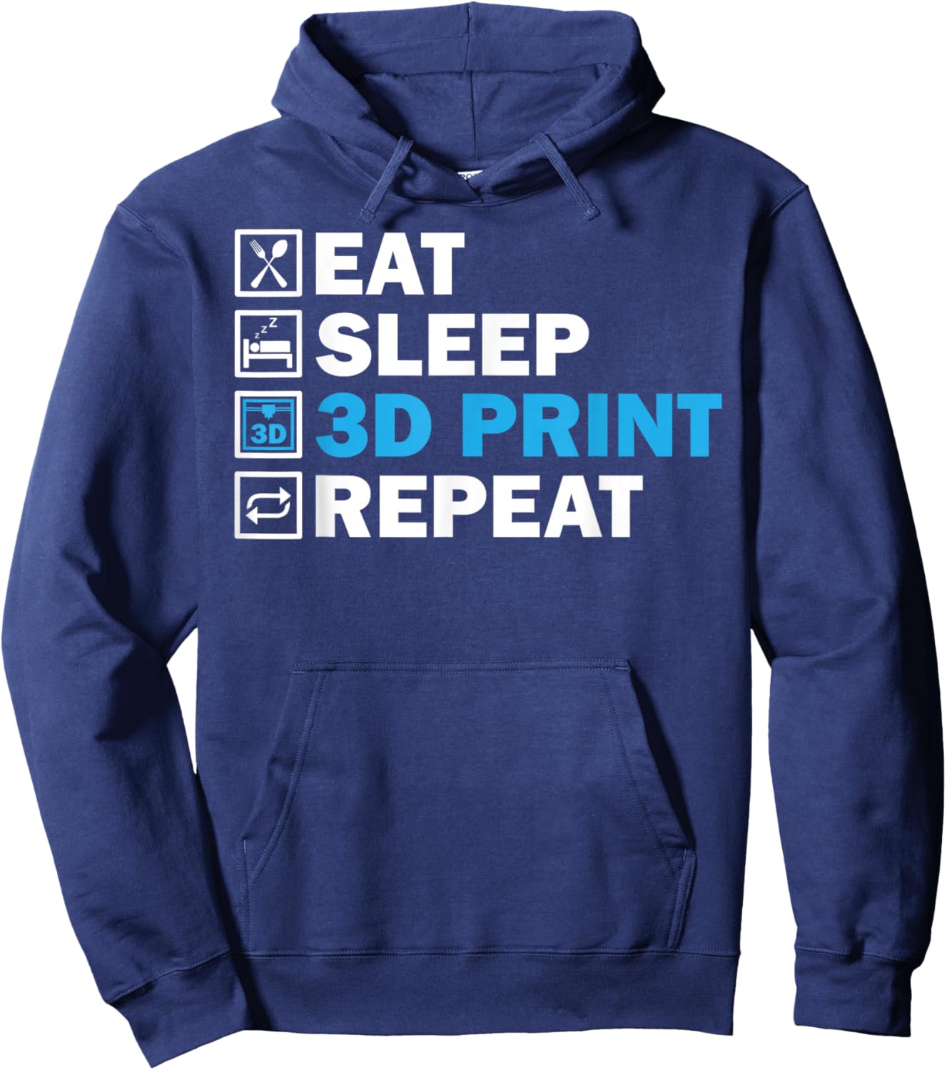 3D Printing Art Women 3D Printer Lover 3D Printing Hoodie - Hoodie | Navy