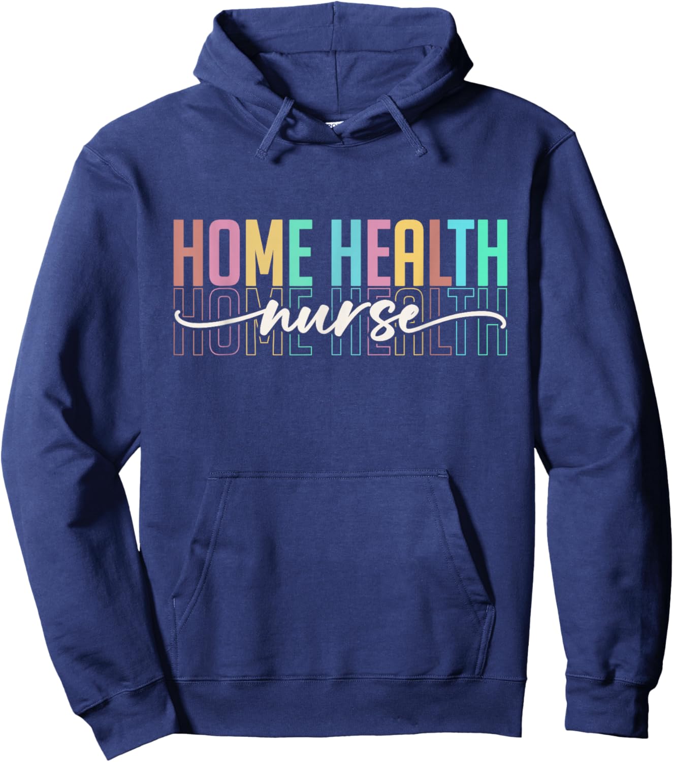 Home Health Nurse Men Heart Home Health Nursing Hoodie - Hoodie | Navy