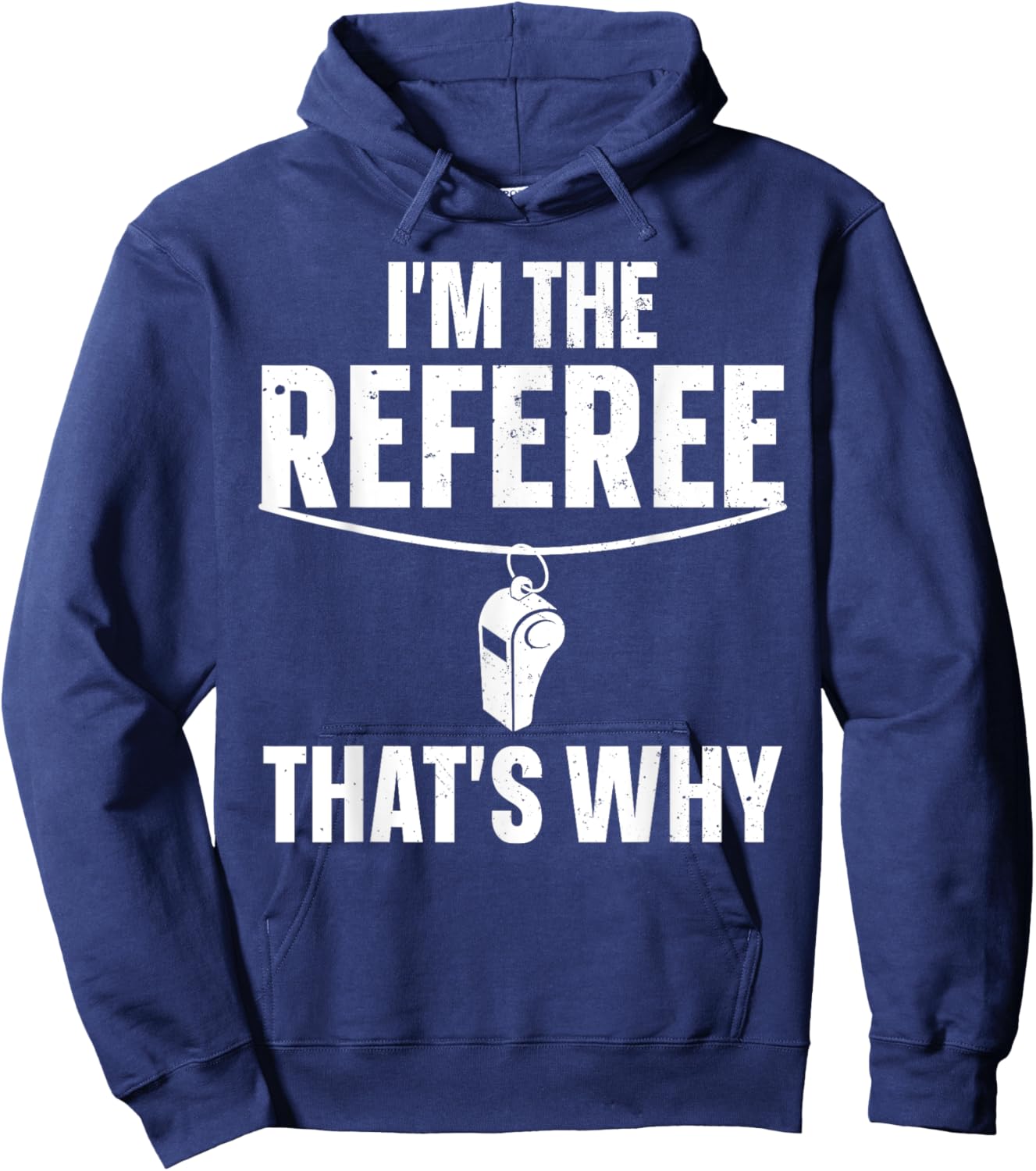 Funny Referee Design Women Sports Ref Gag Referee Hoodie - Hoodie | Navy