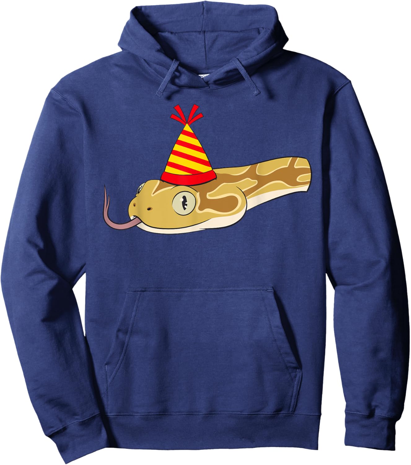 Snake Theme Birthday Party Hat Zoologist Bday Reptile Hoodie - Hoodie | Navy