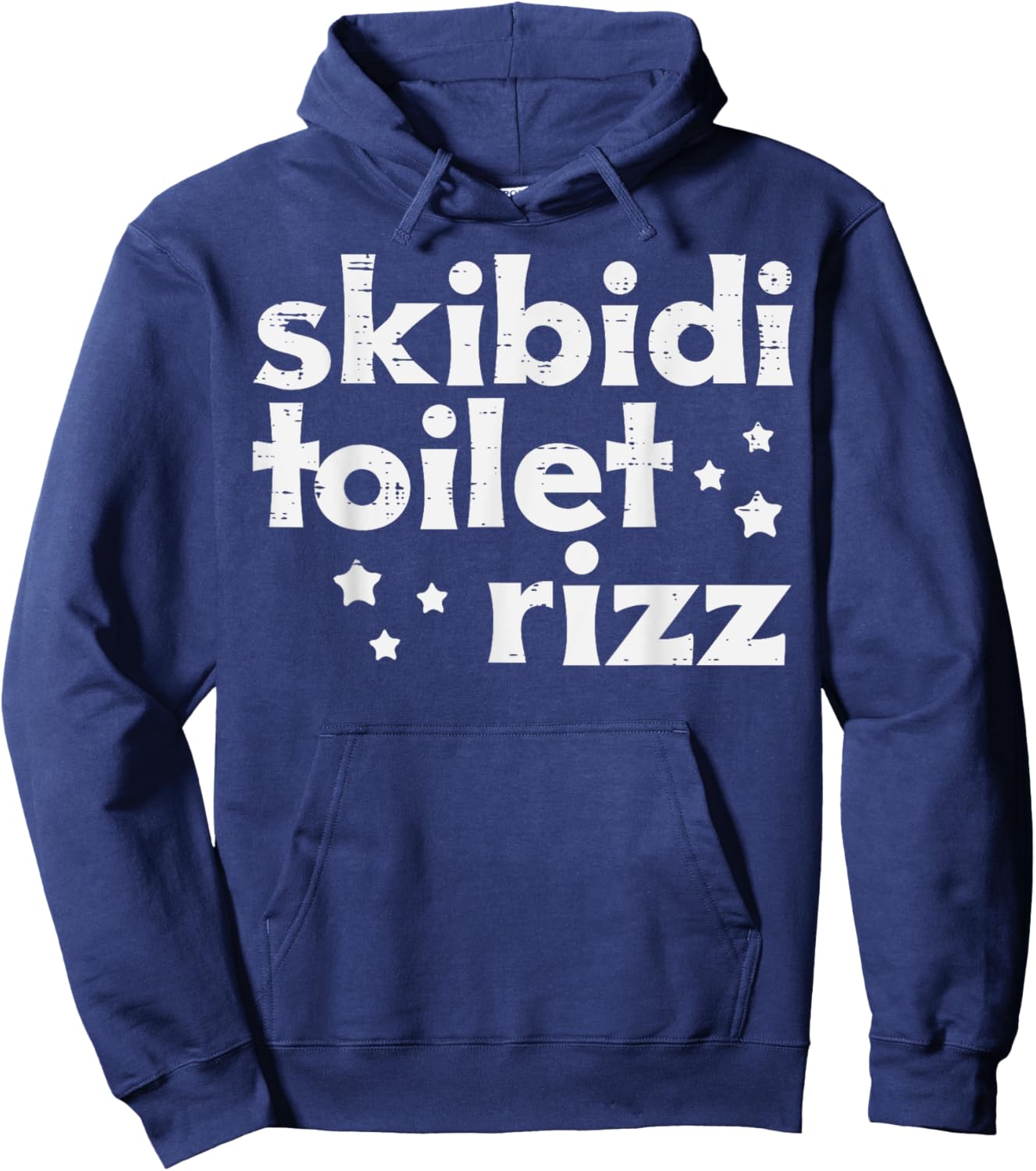Skibidi Toilet Rizz Funny Saying Meme Boys Kids Men Women Hoodie - Hoodie | Navy