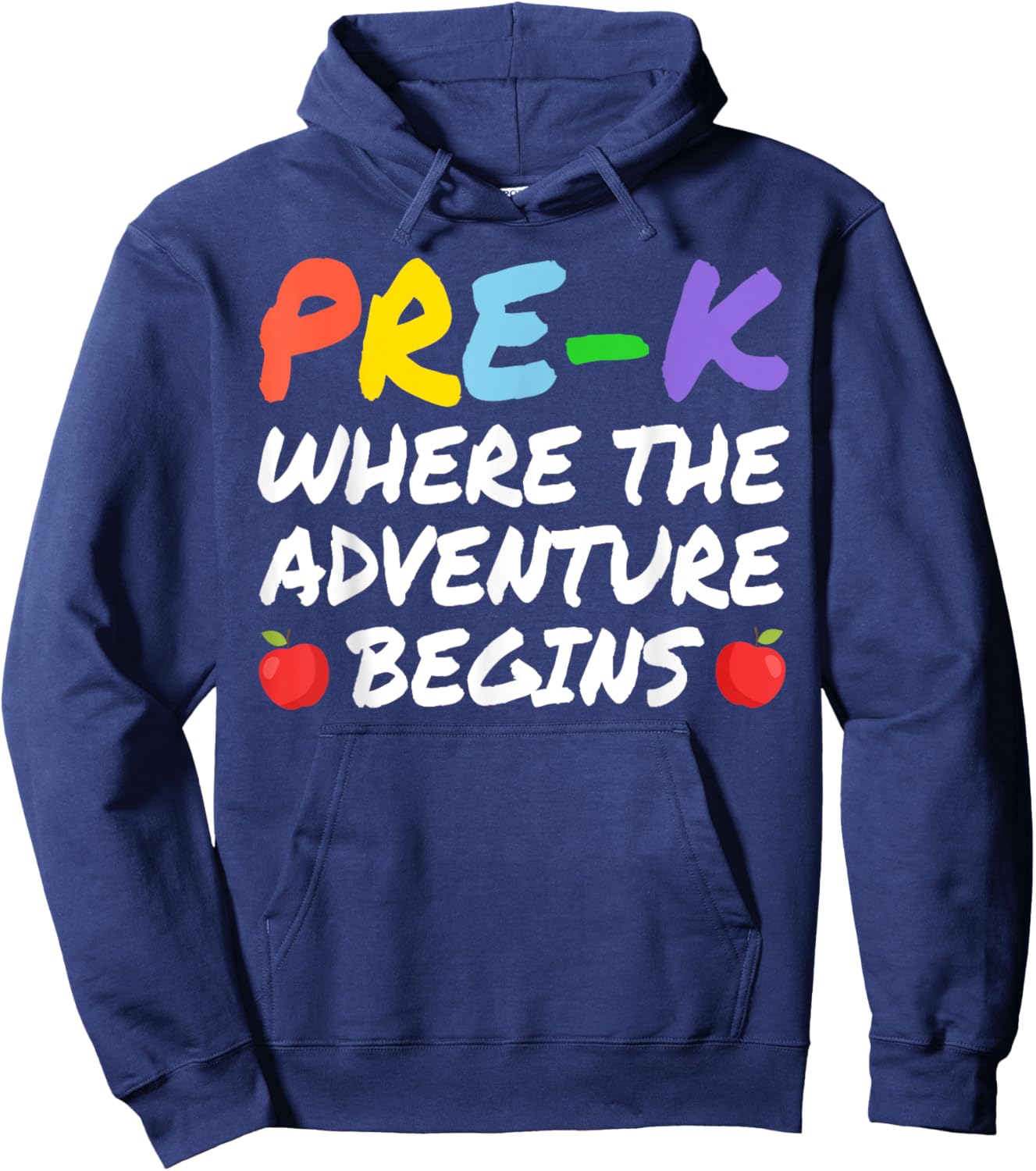 Funny Pre-K Teacher Art Women Kindergarten Preschool Hoodie - Hoodie | Navy