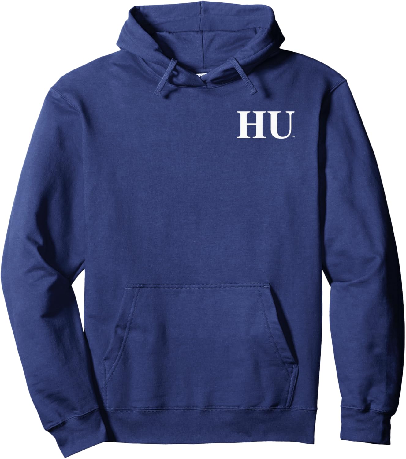 Howard Bison Front/Back Founders Library Navy Hoodie - Hoodie | Navy