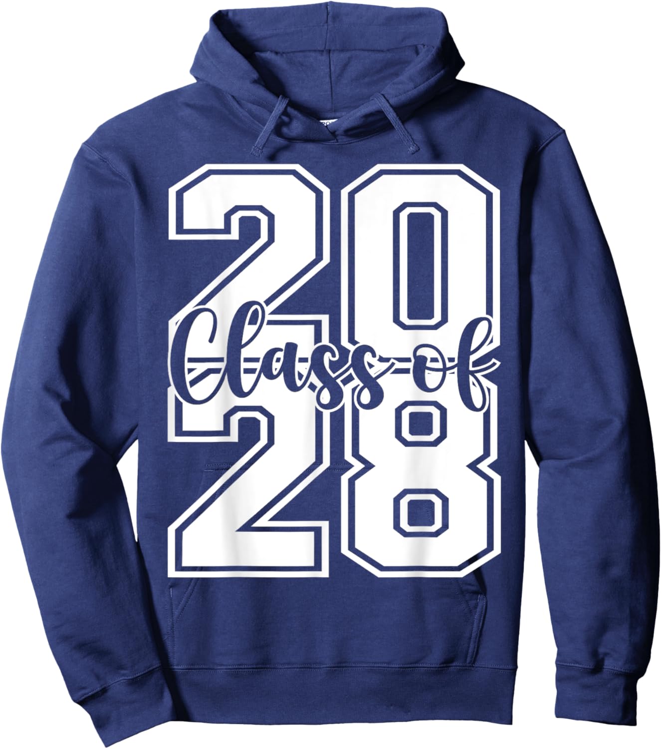 Class Of 2028 Growing Up graduate for Senior 2028 Graduation Hoodie - Hoodie | Navy