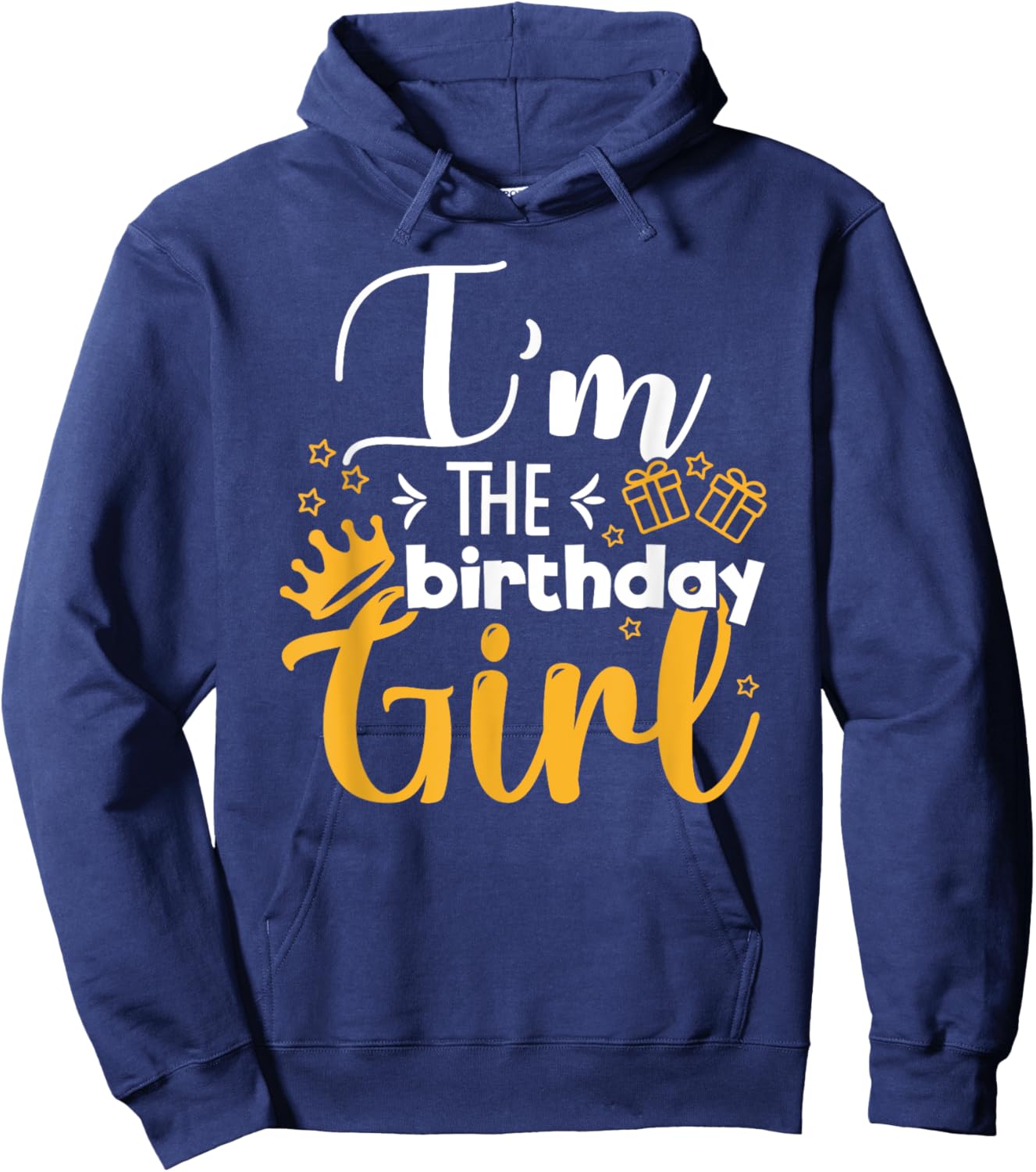 I'm Of The Birthday Girl Funny Party Crew Group Friends Hoodie - Hoodie | Navy