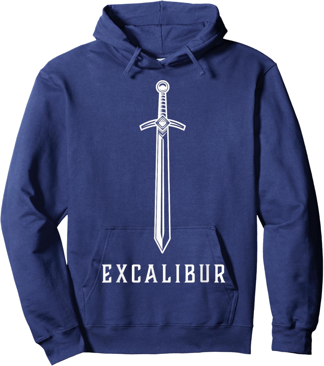 Excalibur The Legendary Sword in the Stone of King Arthur Hoodie - Hoodie | Navy
