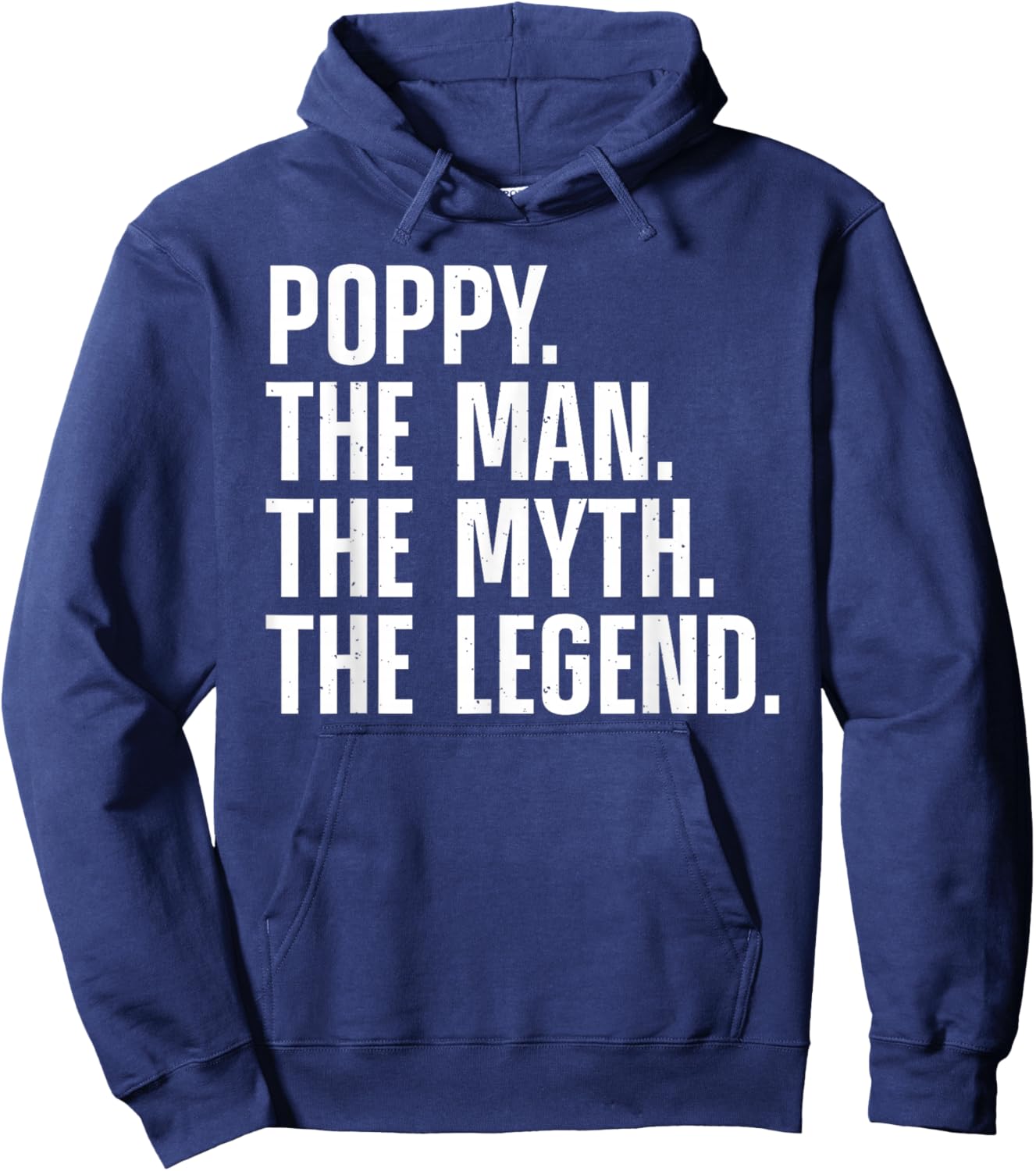 Poppy Design For Grandpa Grandfather From Grandkids Poppy Hoodie - Hoodie | Navy