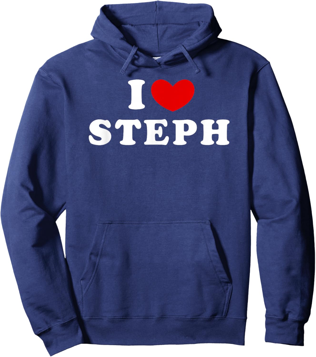 I Love Steph, I Heart Steph Hoodie - Hoodie | Navy