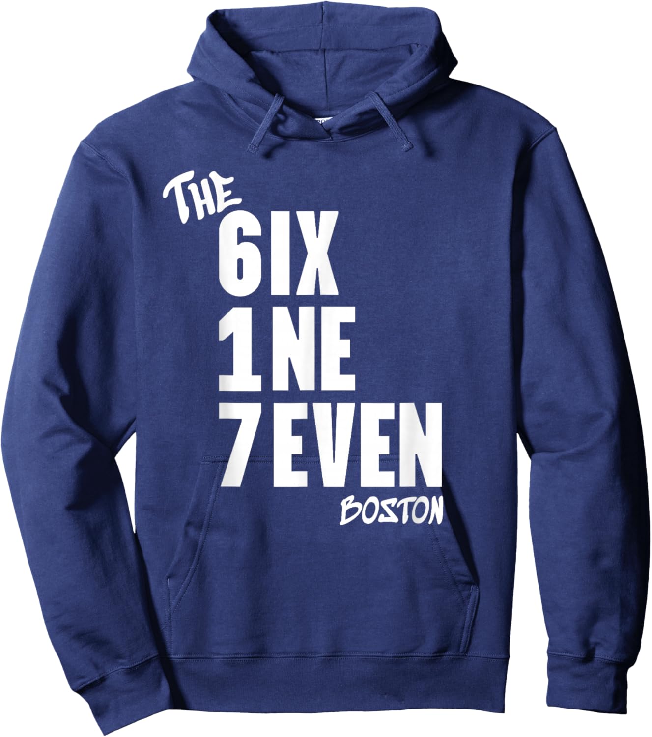 Boston Area Code 617 Six One Seven Massachusetts Home Love Hoodie - Hoodie | Navy