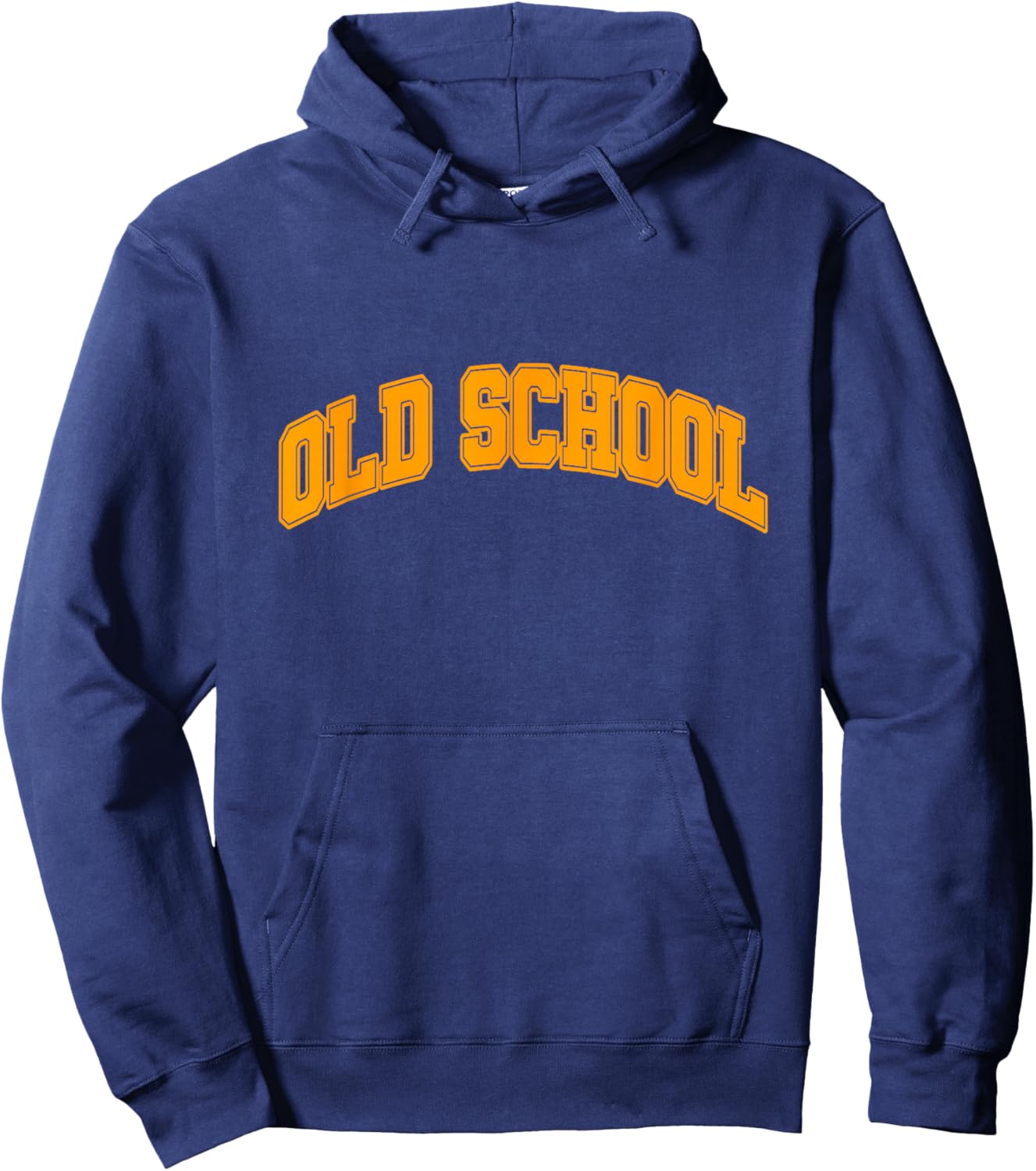 Orange Graphic Old School Orange Graphic Hoodie - Hoodie | Navy