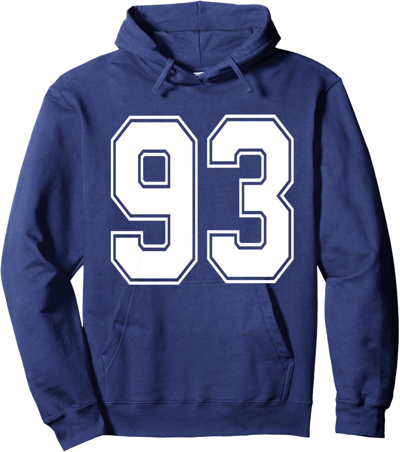 #93 Numéro 93 Sports.Maillot Mon Joueur préféré #93 Haut de Gamme Hoodie - Hoodie | Navy