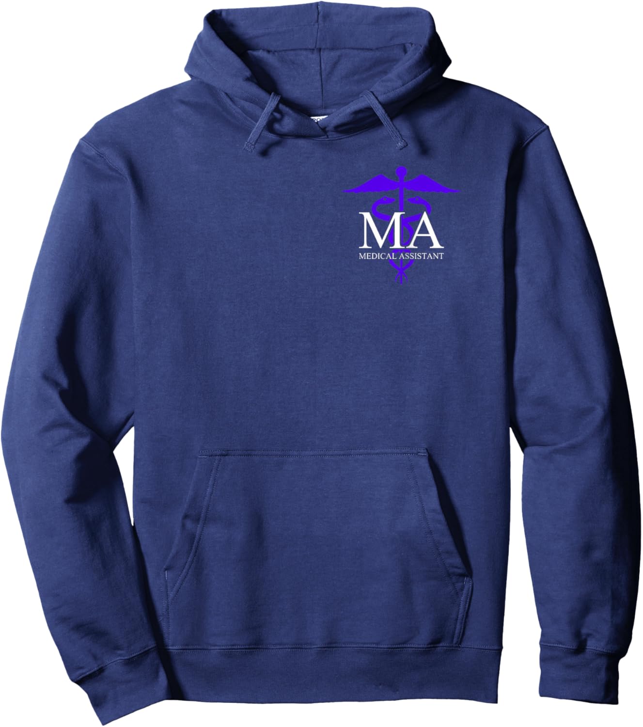 Medical Assistant - Professional MA - Caduceus Hoodie - Hoodie | Navy