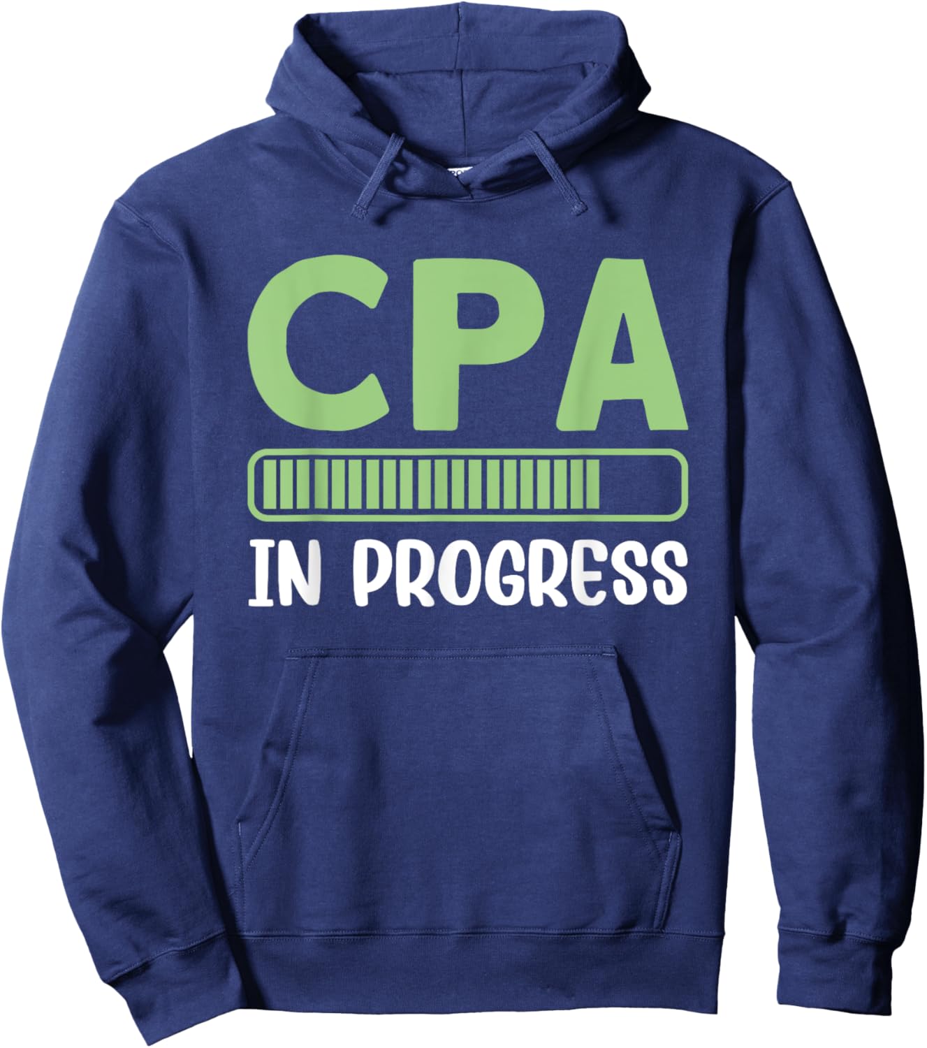 CPA In Progress Loading Bar Graphic Hoodie - Hoodie | Navy