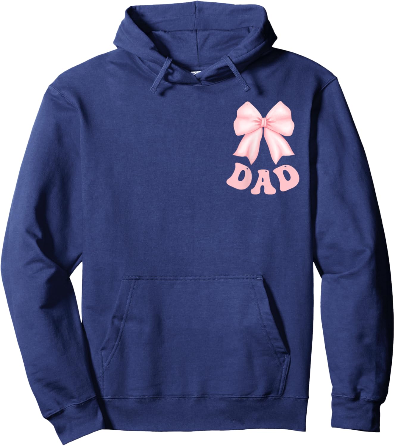 Dad of The Birthday Girl Pink Coquette Bow Family Party Hoodie - Hoodie | Navy