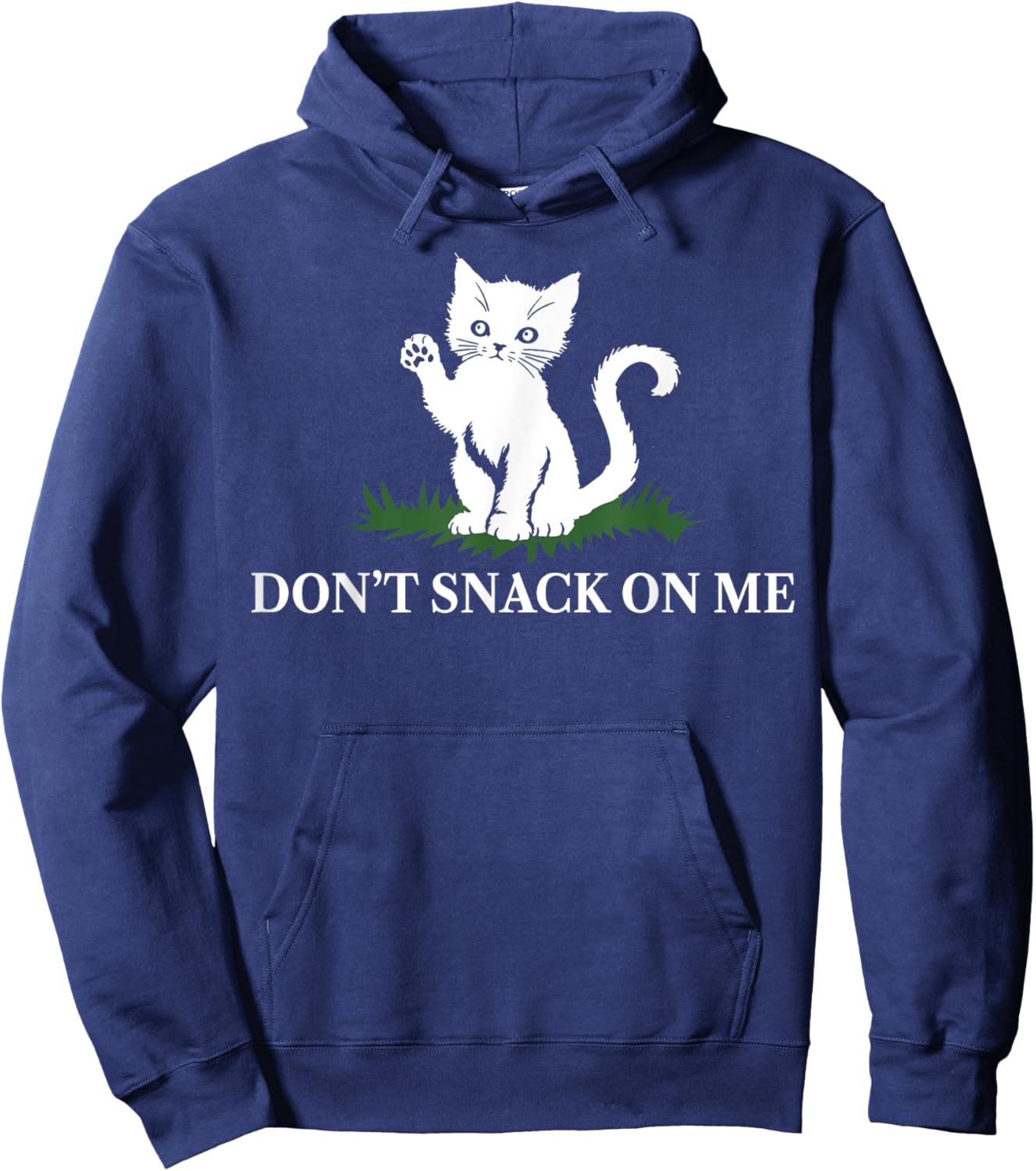 Cat Don't Snack On Me Men Women Hoodie - Hoodie | Navy