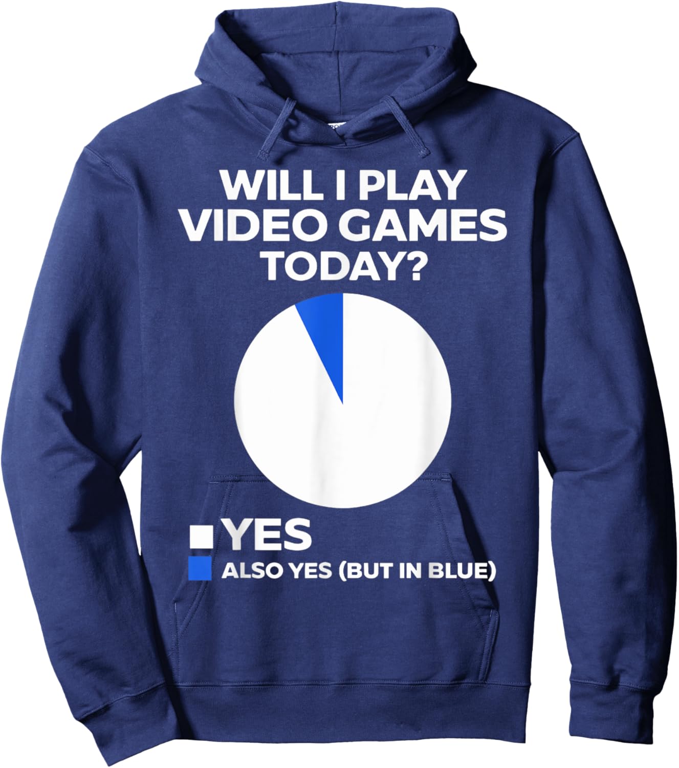 Will I play Video Games today Funny Gamer Players Hoodie - Hoodie | Navy
