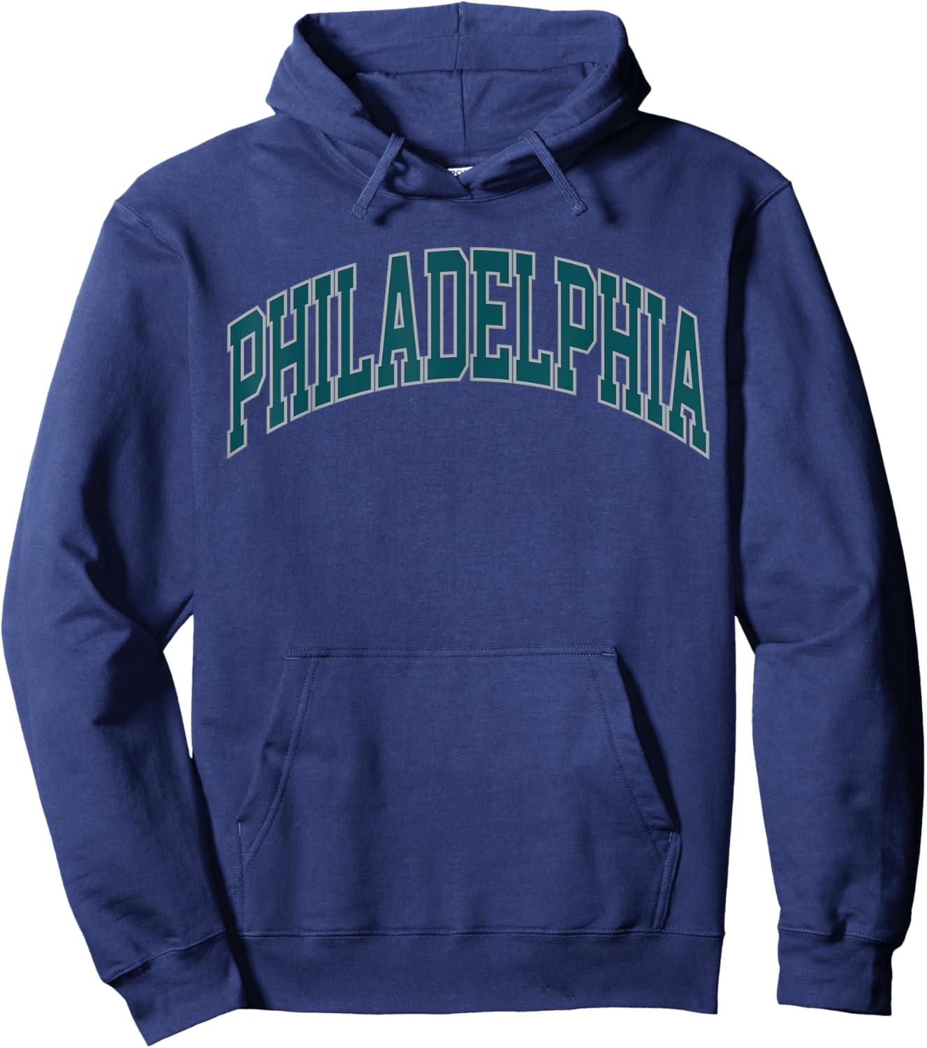 Retro Philadelphia Souvenir Classic Philadelphia Green Hoodie - Hoodie | Navy