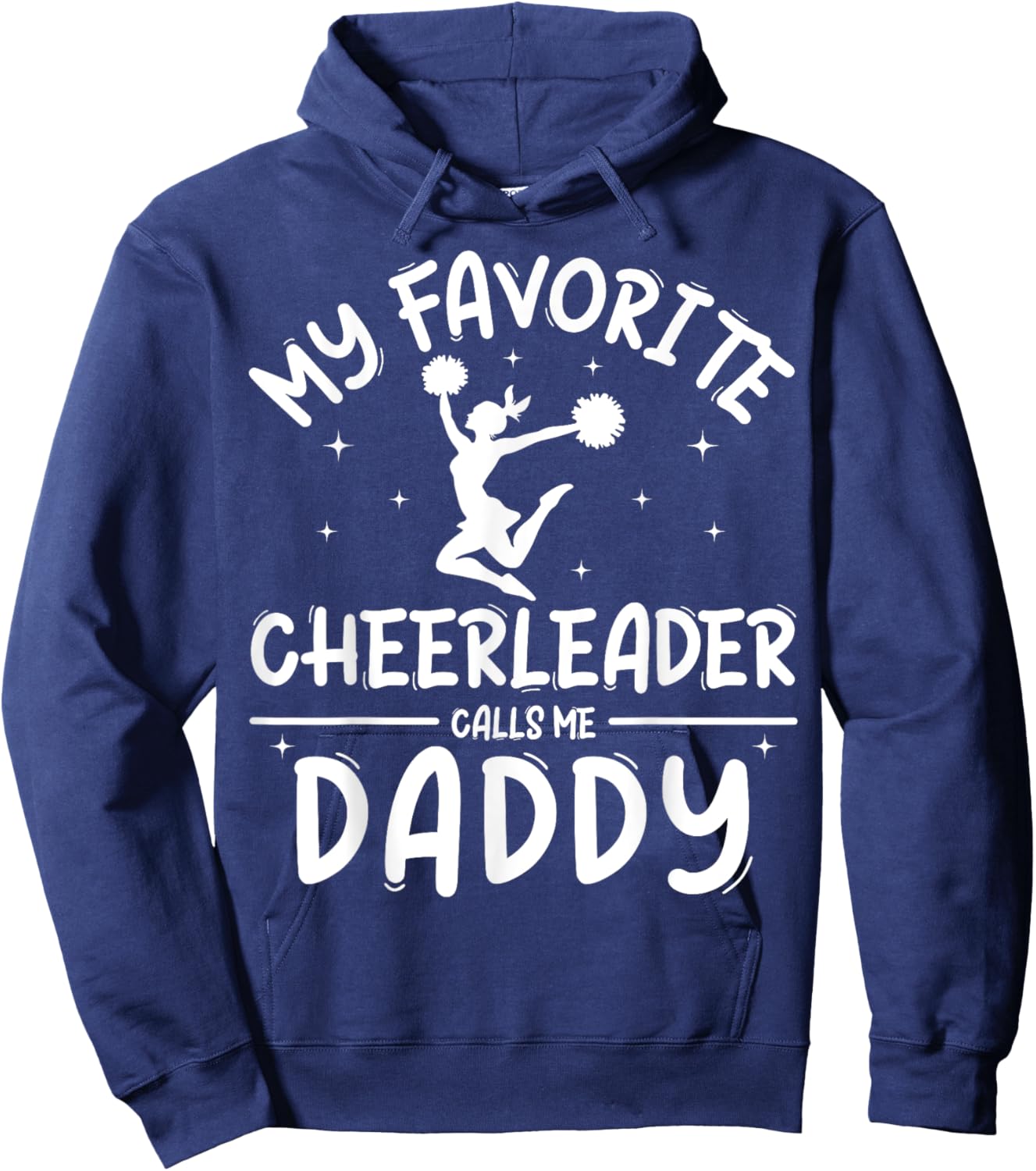 Funny Cheerleading Cheer Dad Shirt Pride Fathers Day Hoodie - Hoodie | Navy