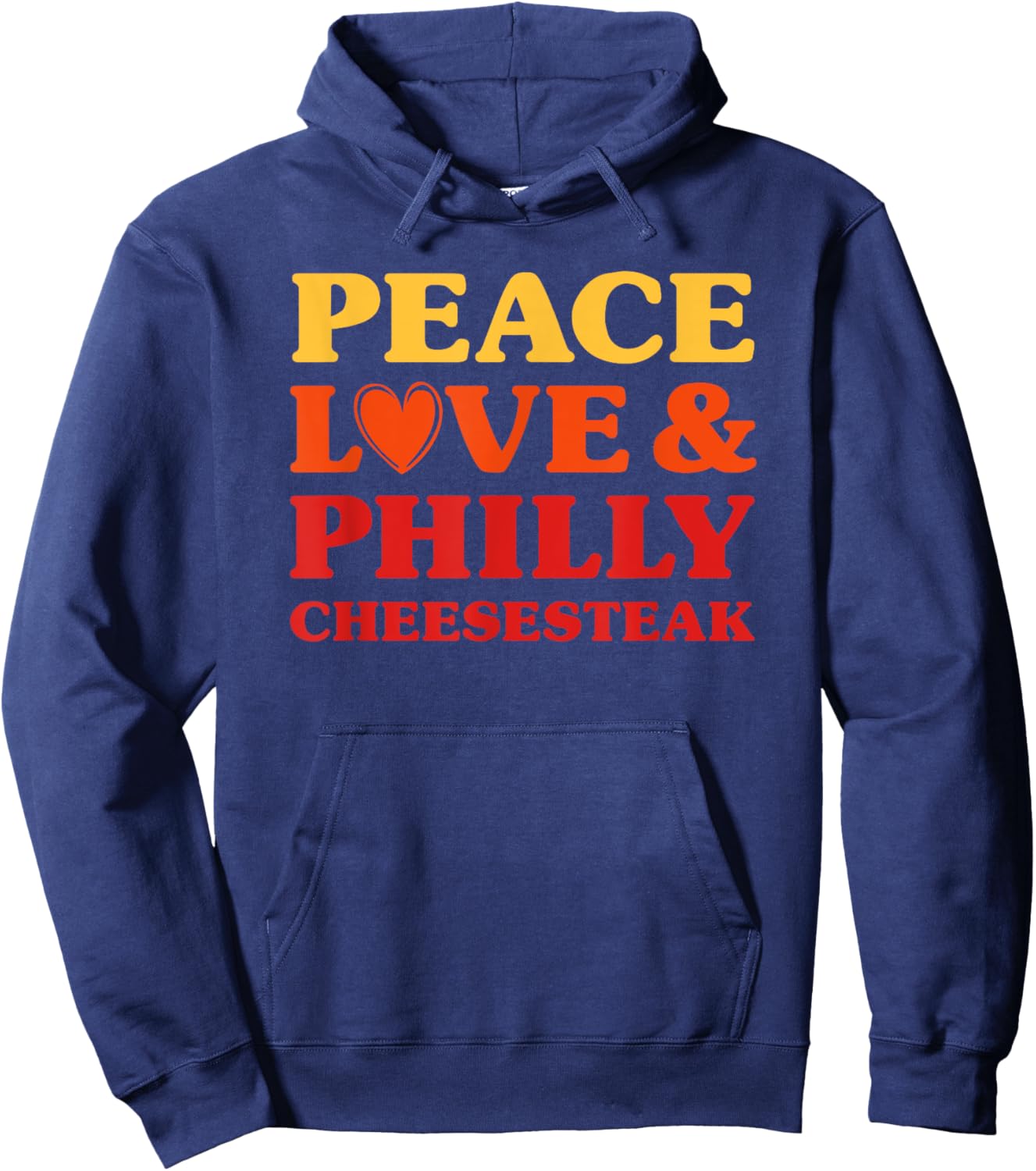 Philly Cheese Steak I Love Philly Cheese Steak Funny Food Hoodie - Hoodie | Navy