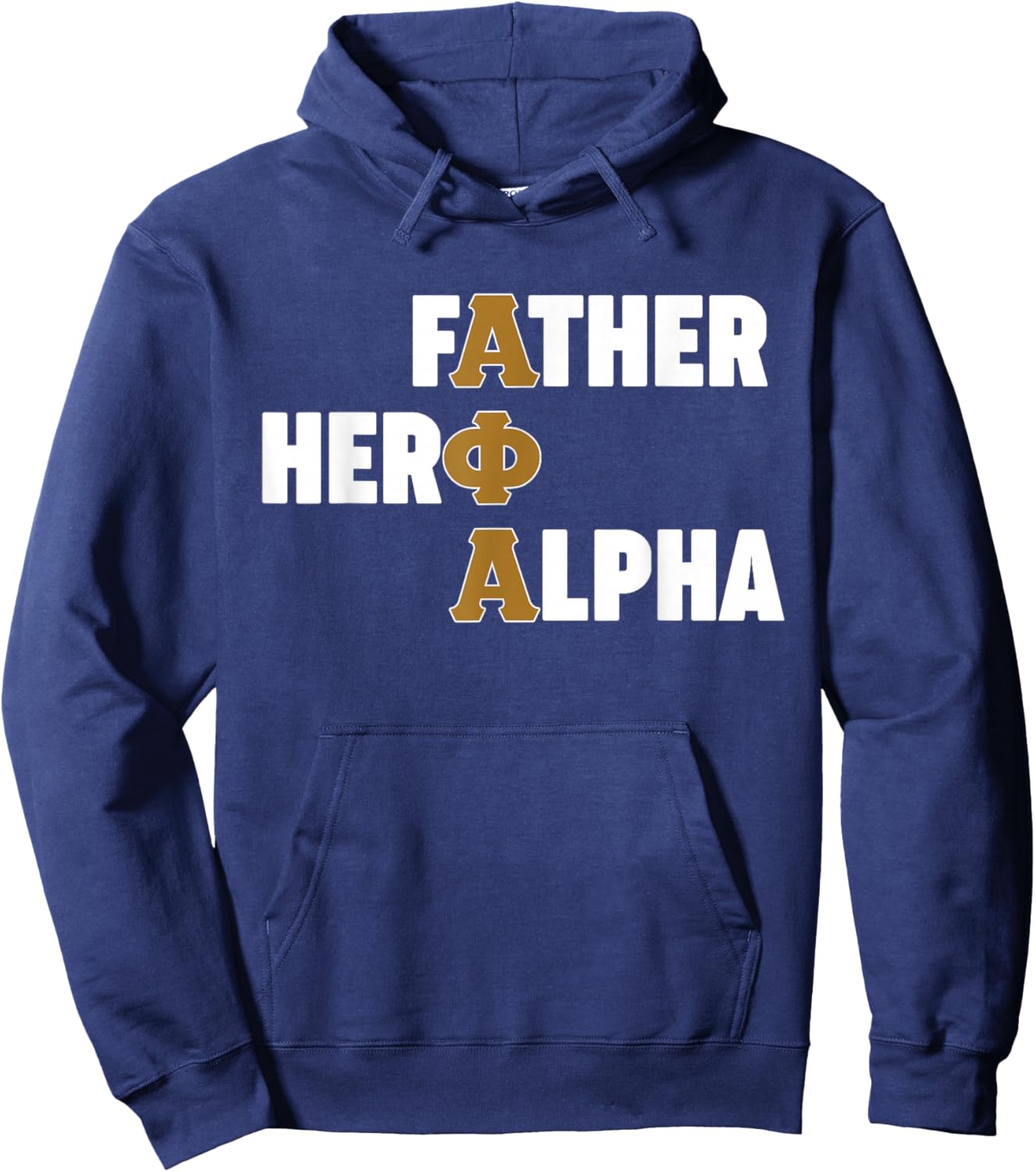Alpha African 1906 Fraternity Father Hero Alpha Matching Hoodie - Hoodie | Navy