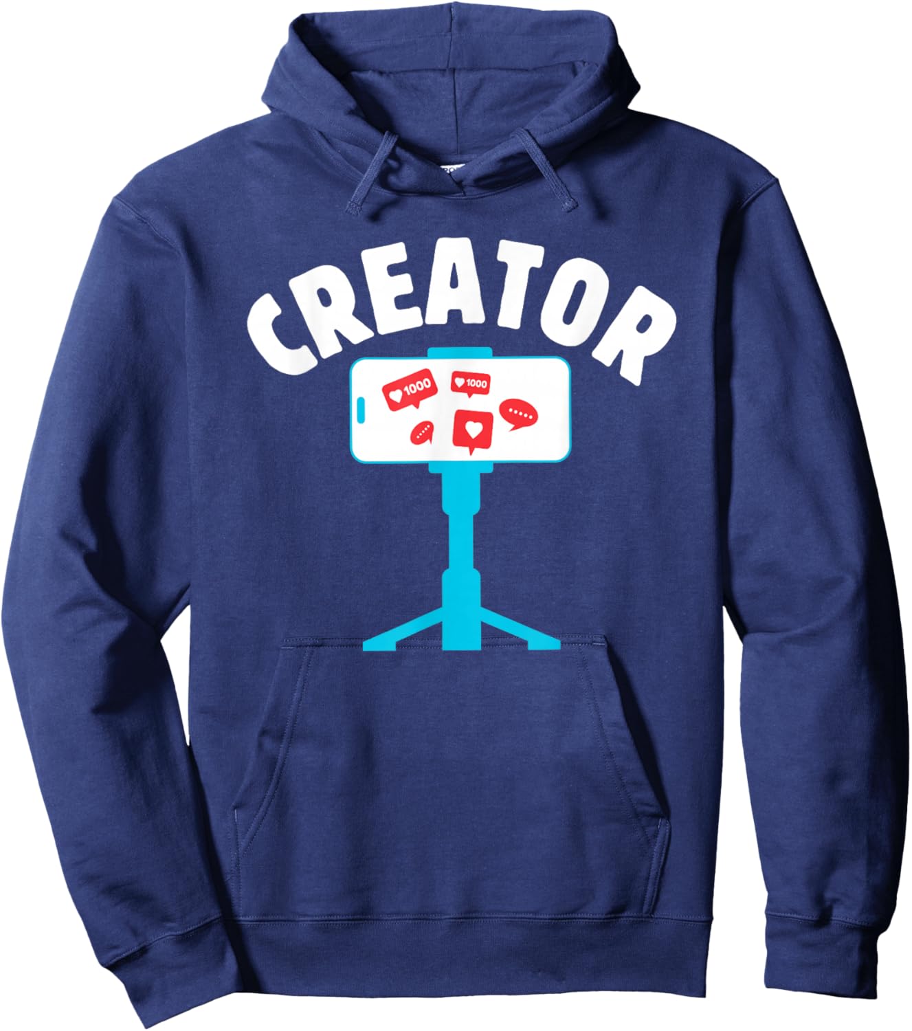 Content Creator blogger vlogger influencer Creator Podcast Hoodie - Hoodie | Navy