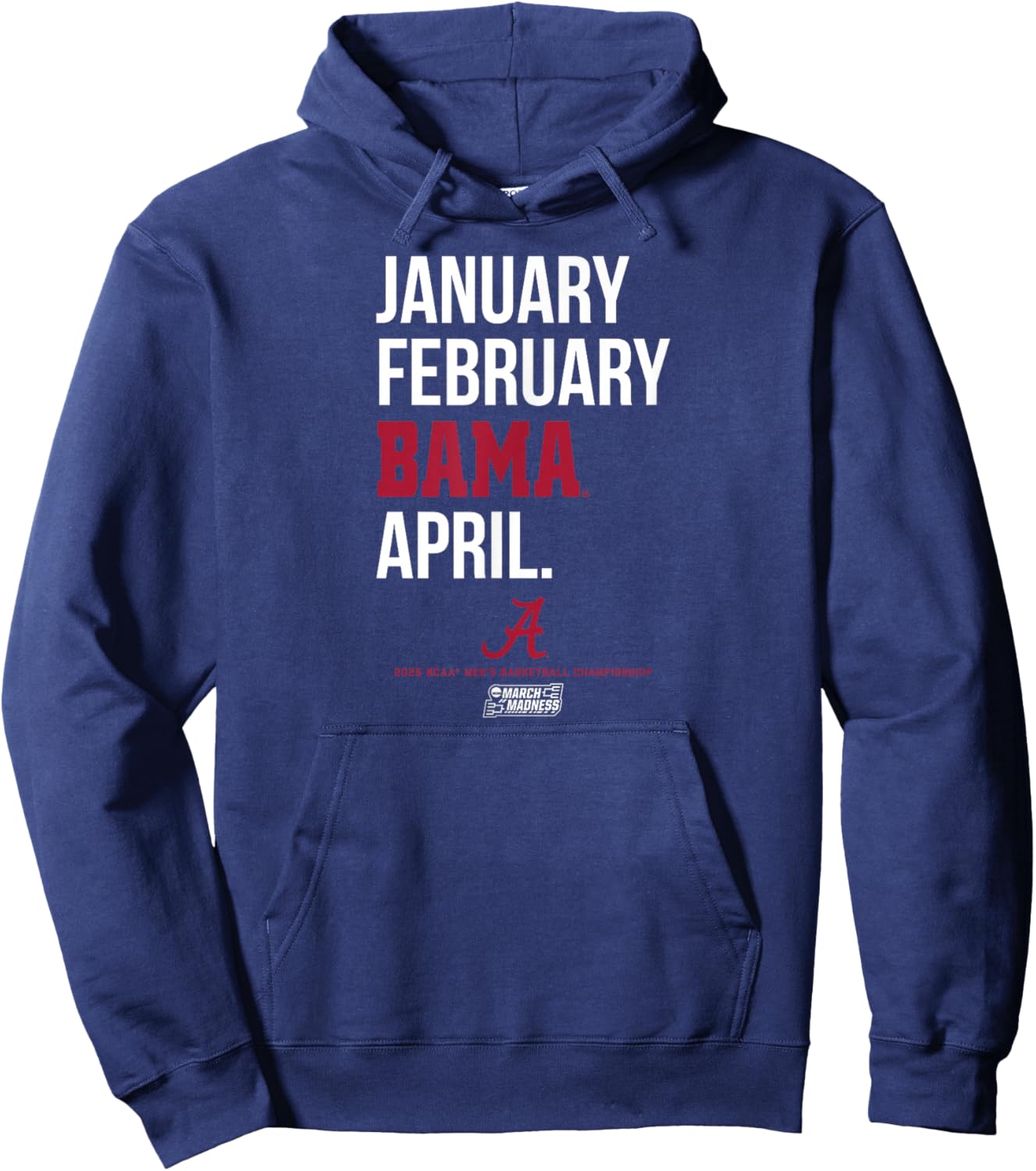 Alabama Crimson Tide Basketball: 2025 March Madness - NCAA Hoodie - Hoodie | Navy