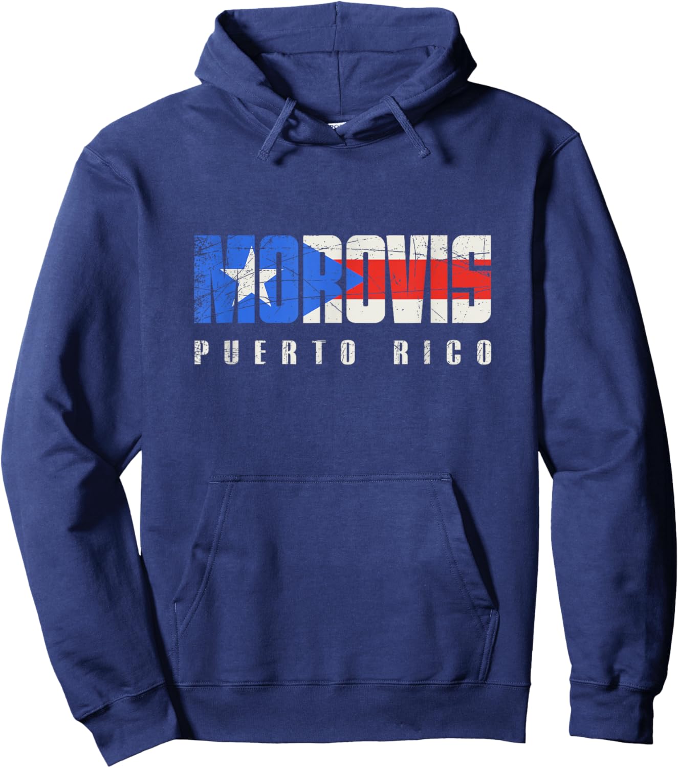 Puerto Rican flag Morovis Puerto Rico Hoodie - Hoodie | Navy