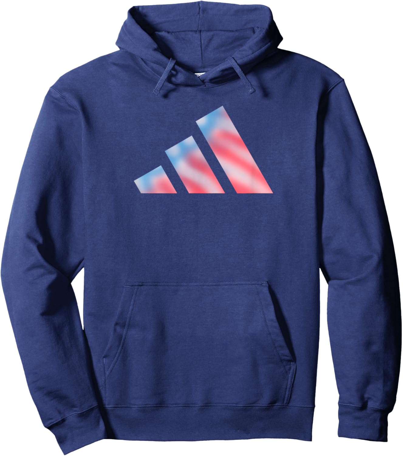 Adidas Badge of Sport Americana Three Bar Graphic Hoodie - Hoodie | Navy