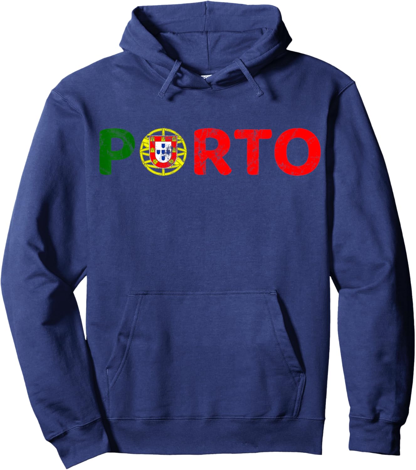 Porto, Portugal Flag, Portugal Travel, Porto Hoodie - Hoodie | Navy