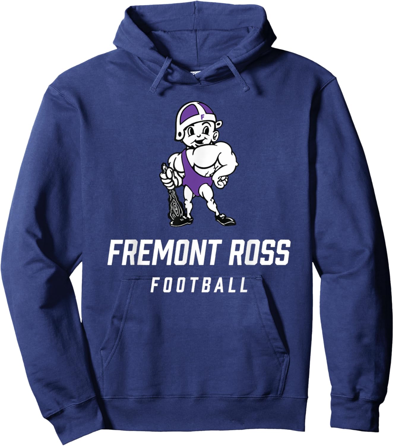 Fremont Ross Little Giants Logo Football Team HS Hoodie - Hoodie | Navy