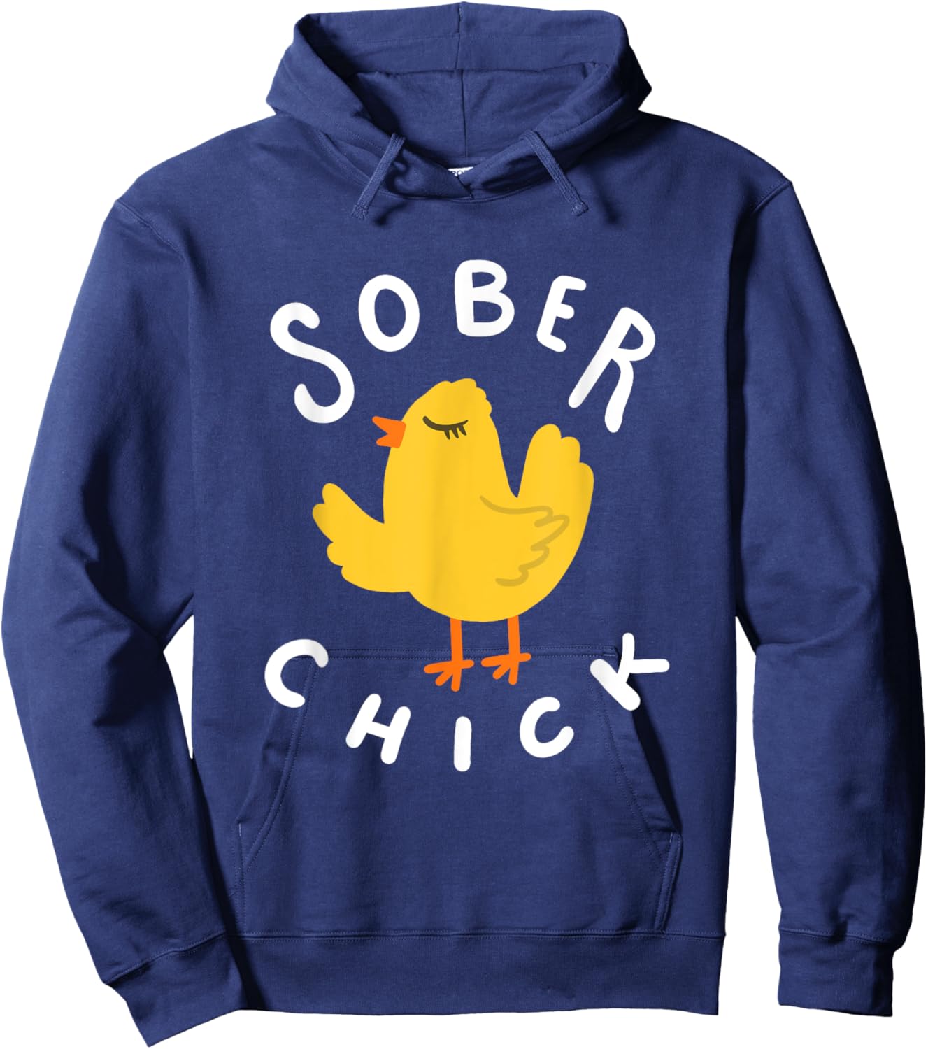 Sober Chick Funny AA NA Sobriety Anniversary Recovery Women Hoodie - Hoodie | Navy