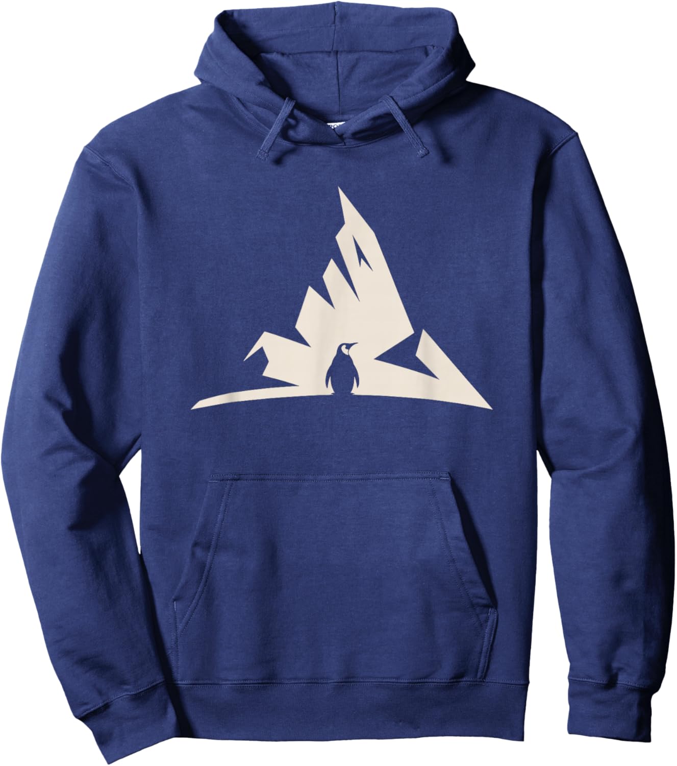 Nihilist Penguin Meme Mountain Ice Existential Hoodie - Hoodie | Navy