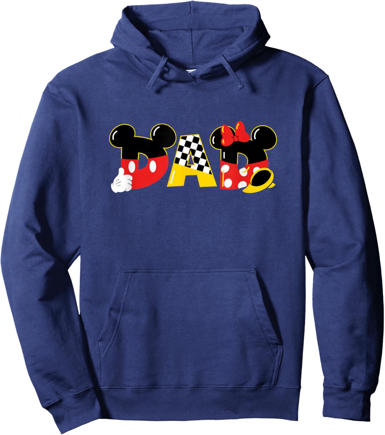 Disney Mickey Mouse & Minnie Mouse Dad Father’s Day Birthday Hoodie - Hoodie | Navy