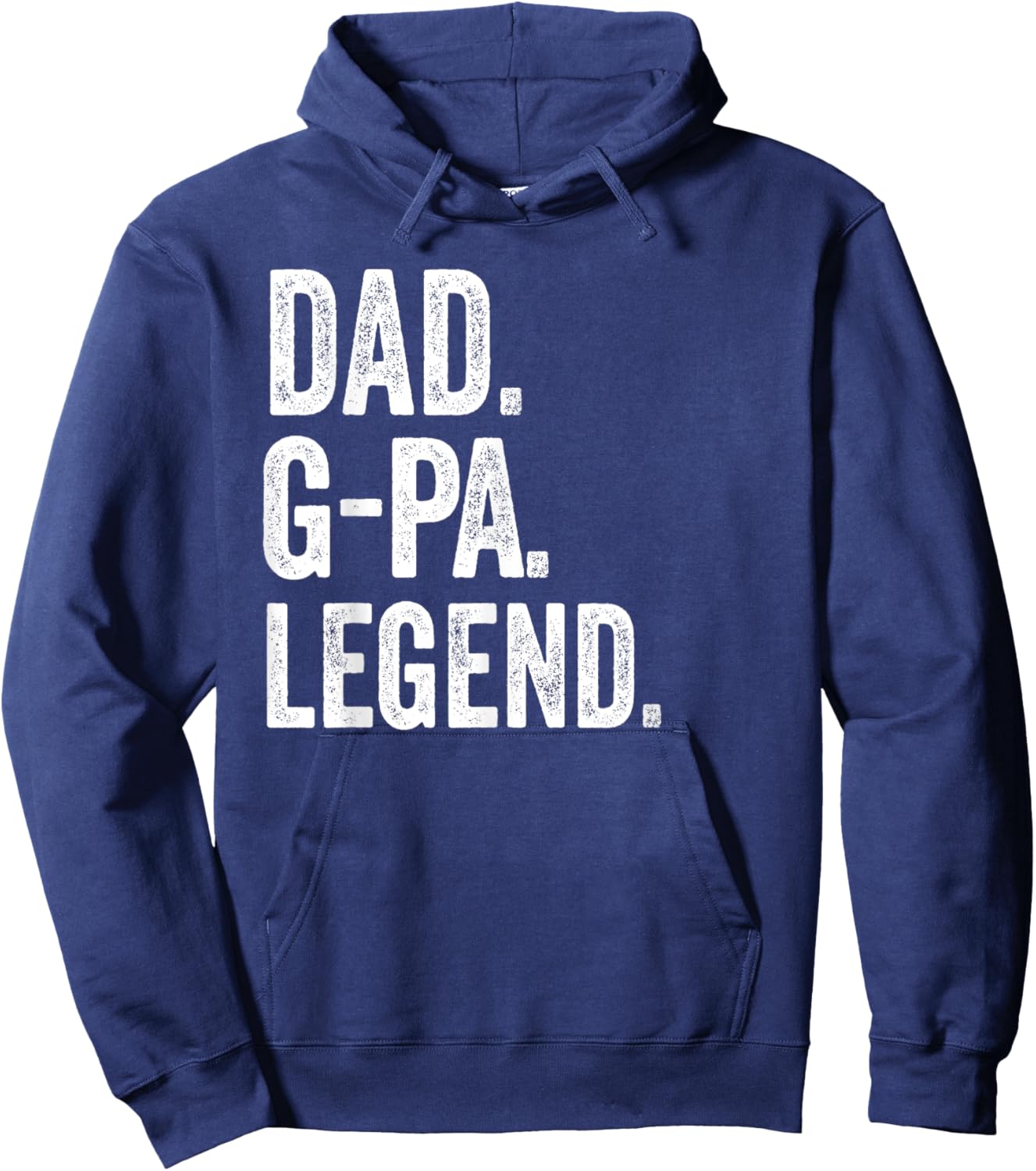 Dad G-Pa Legend - Vintage Distressed Bold G-Pa Graphic Hoodie - Hoodie | Navy