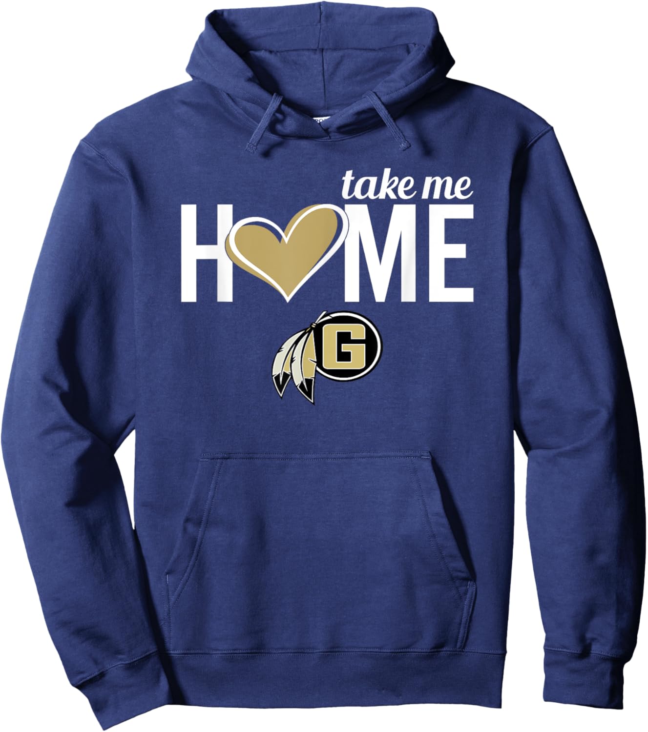 Gaffney Indians Logo Take Me Home HS Hoodie - Hoodie | Navy