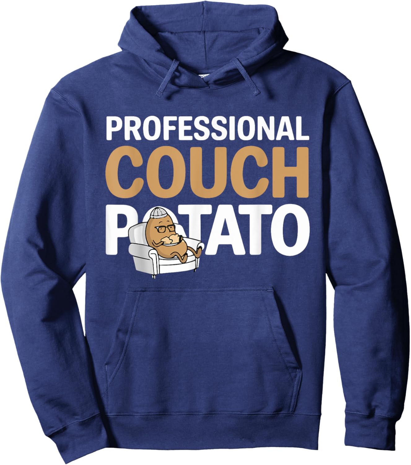 Funny Lazy Potato Professional Couch Potatoes Sofa Spud Hoodie - Hoodie | Navy