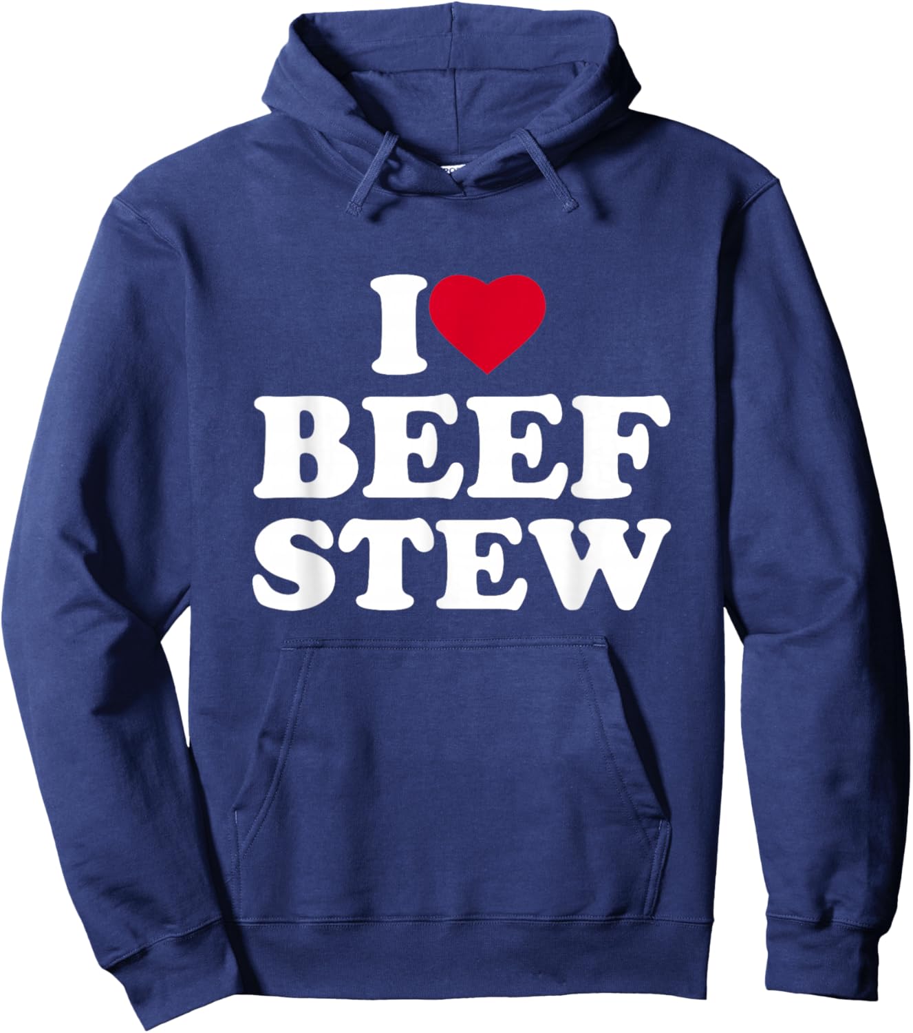 I Love Beef Stew I Heart Beef Stew Lover Hoodie - Hoodie | Navy
