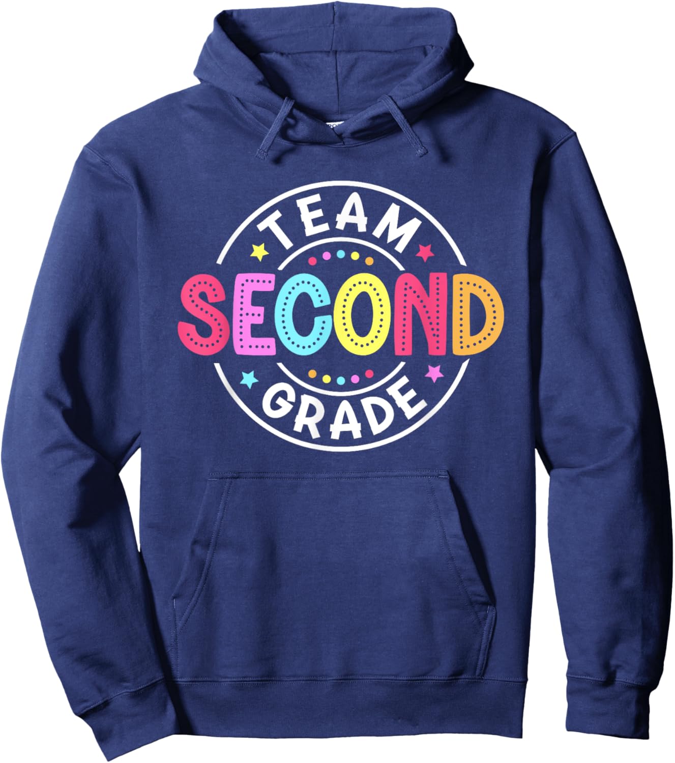 Team Second Grade Teacher Back To School 2nd Grade Squad Kid Hoodie - Hoodie | Navy