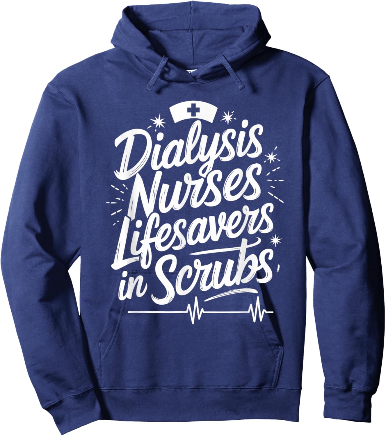 Nephrology Dialysis Nurse Quote for Kidney Dialysis Tech Hoodie - Hoodie | Navy
