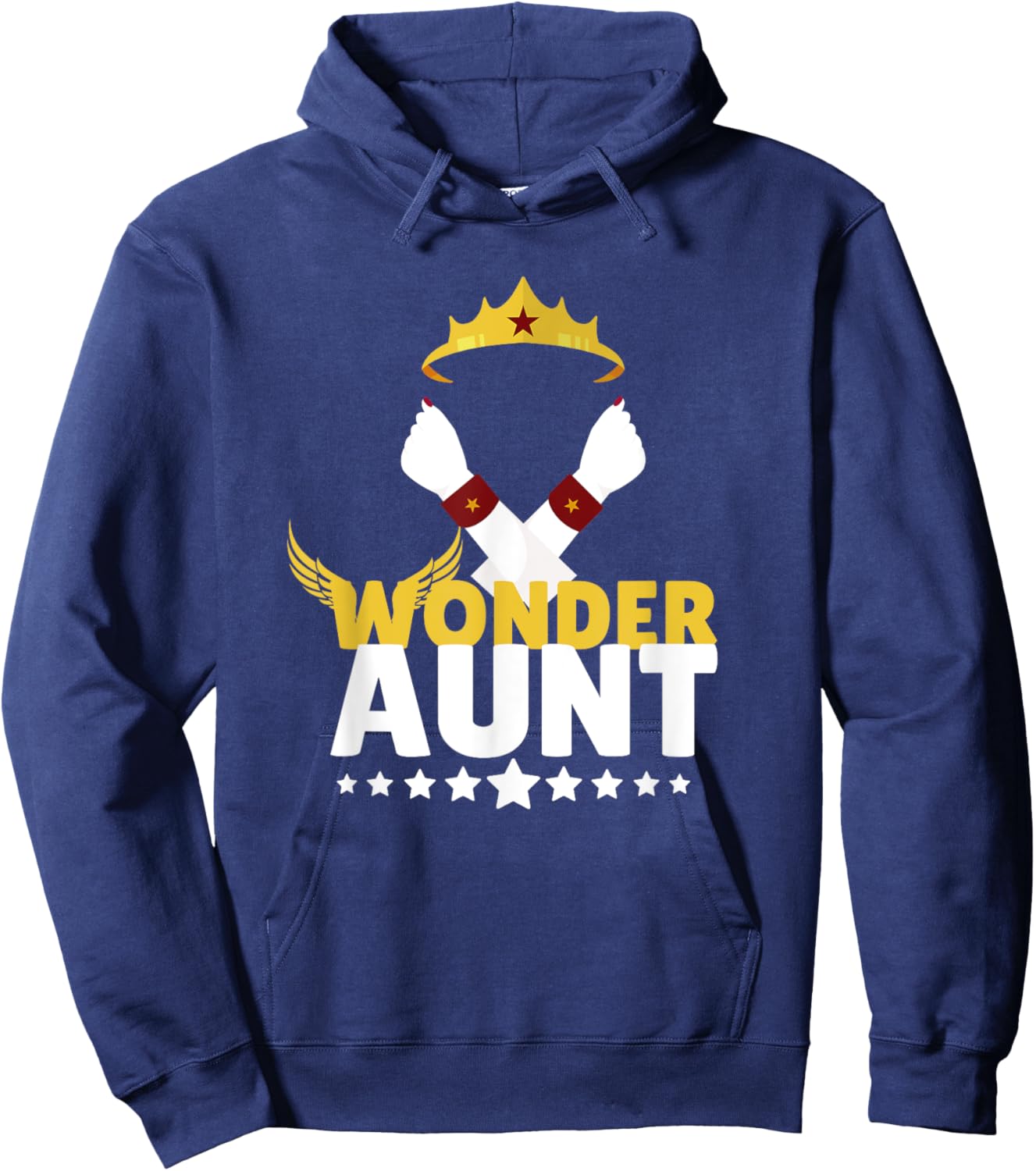 Wonder Aunt Superhero Favorite Best Auntie Costume Gift Hoodie - Hoodie | Navy