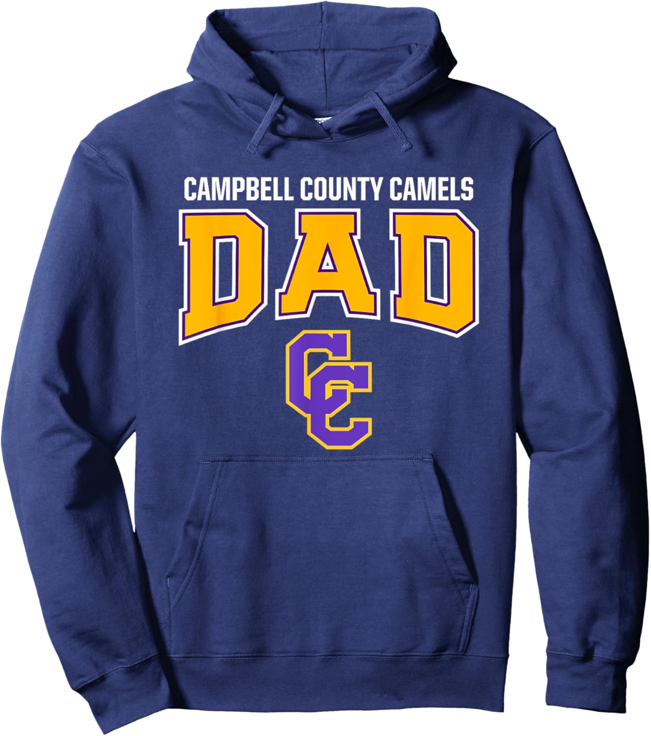 Campbell County Camels Logo Dad HS Hoodie - Hoodie | Navy