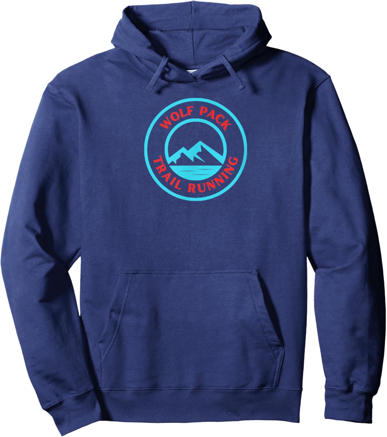 Wolf Pack Trail Running Hoodie - Hoodie | Navy