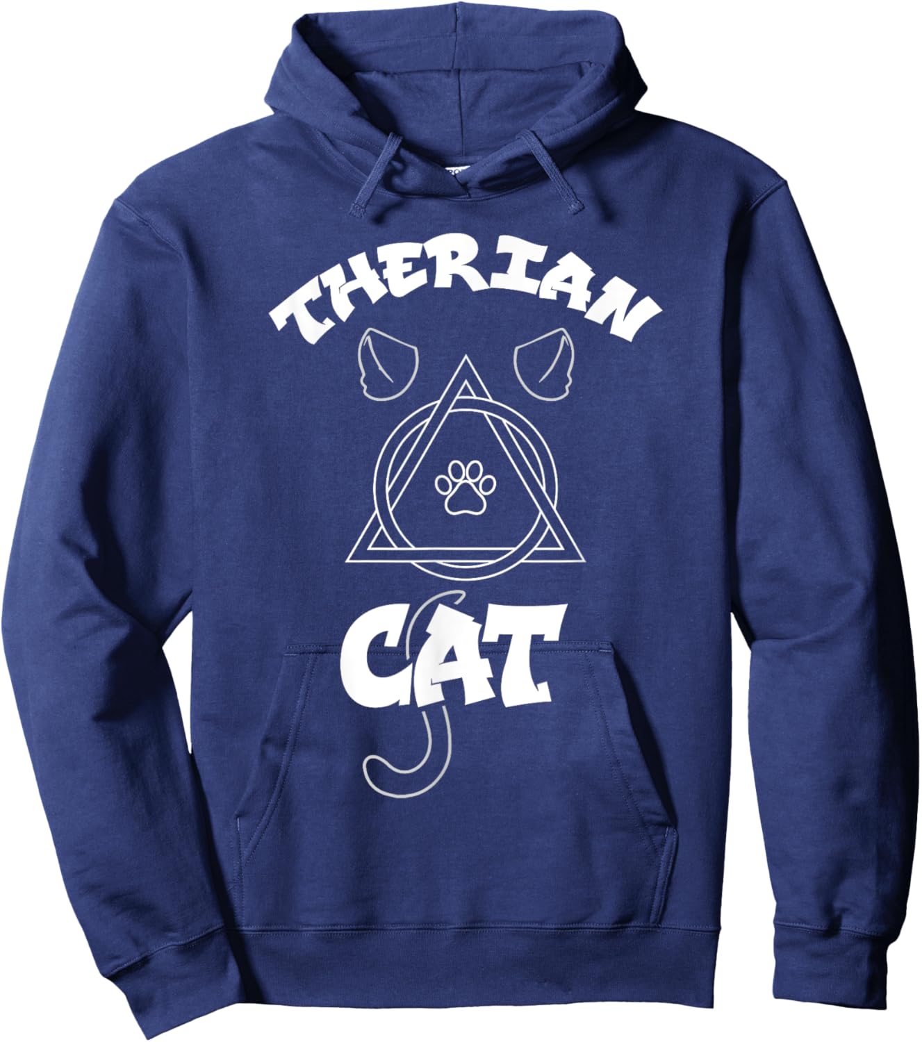 Therian Cat Kin Alter Kin Otherkin Therian Hoodie - Hoodie | Navy